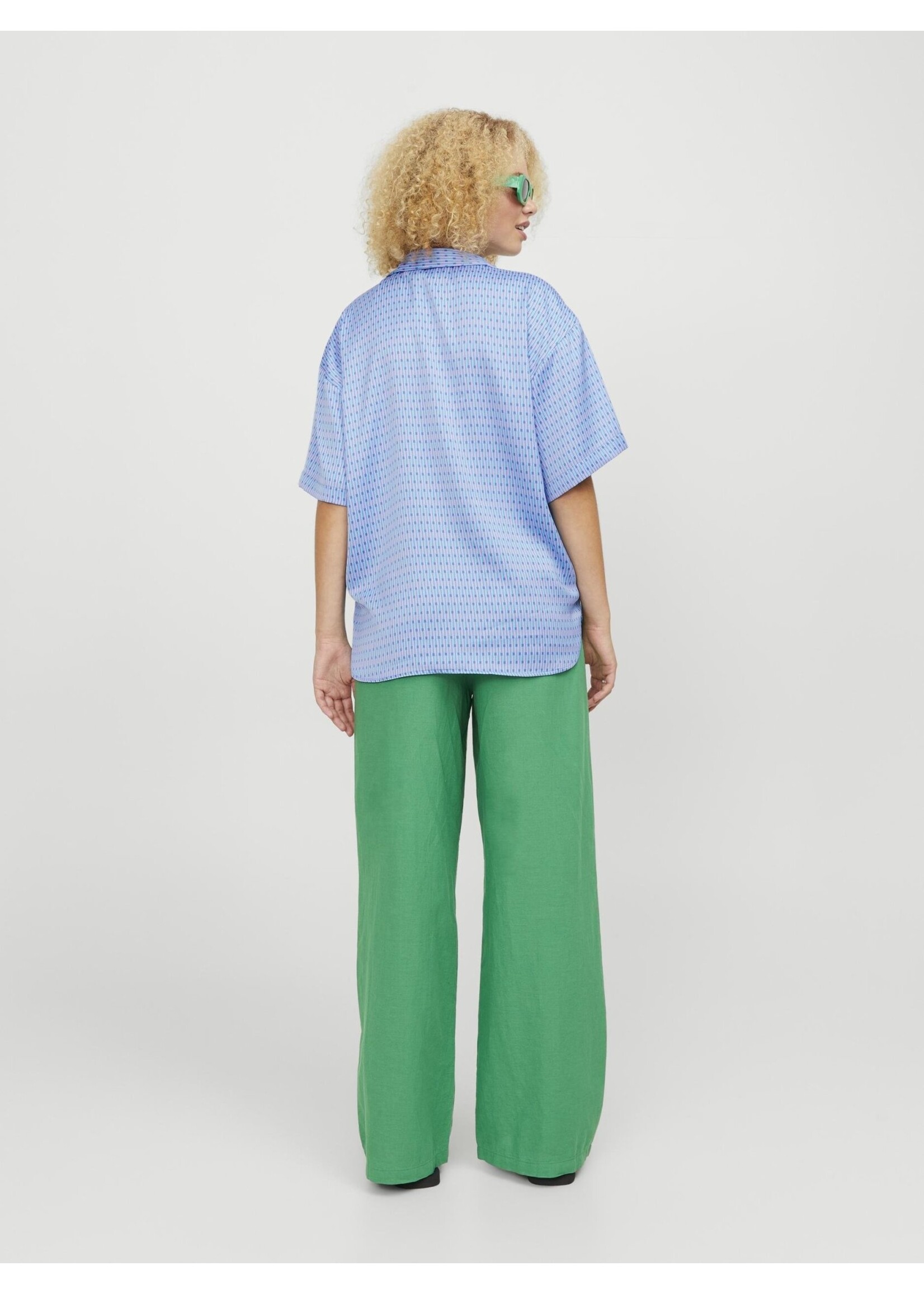 JXLINK SATIN SHIRT - SILVER LAKE BLUE