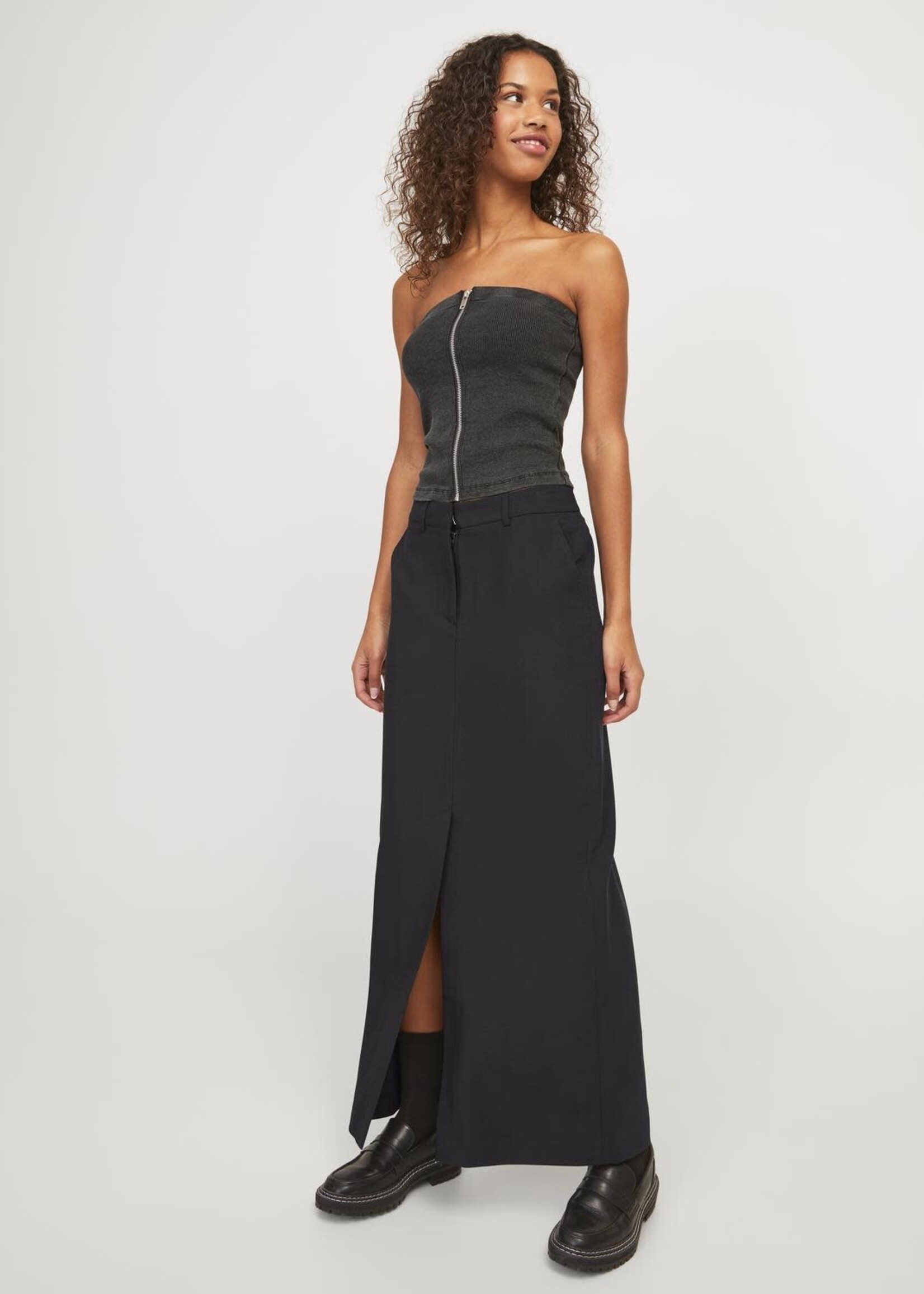 JJXX JXMARY MW LONG SKIRT - BLACK