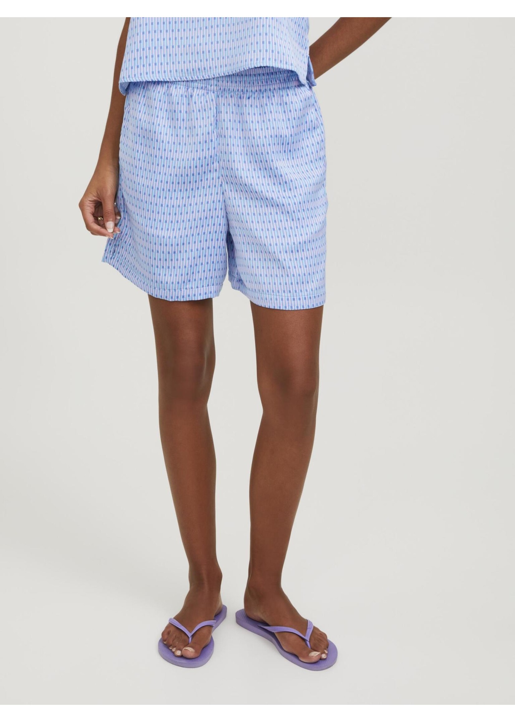 JXAMY SATIN SHORTS - SILVER LAKE BLUE