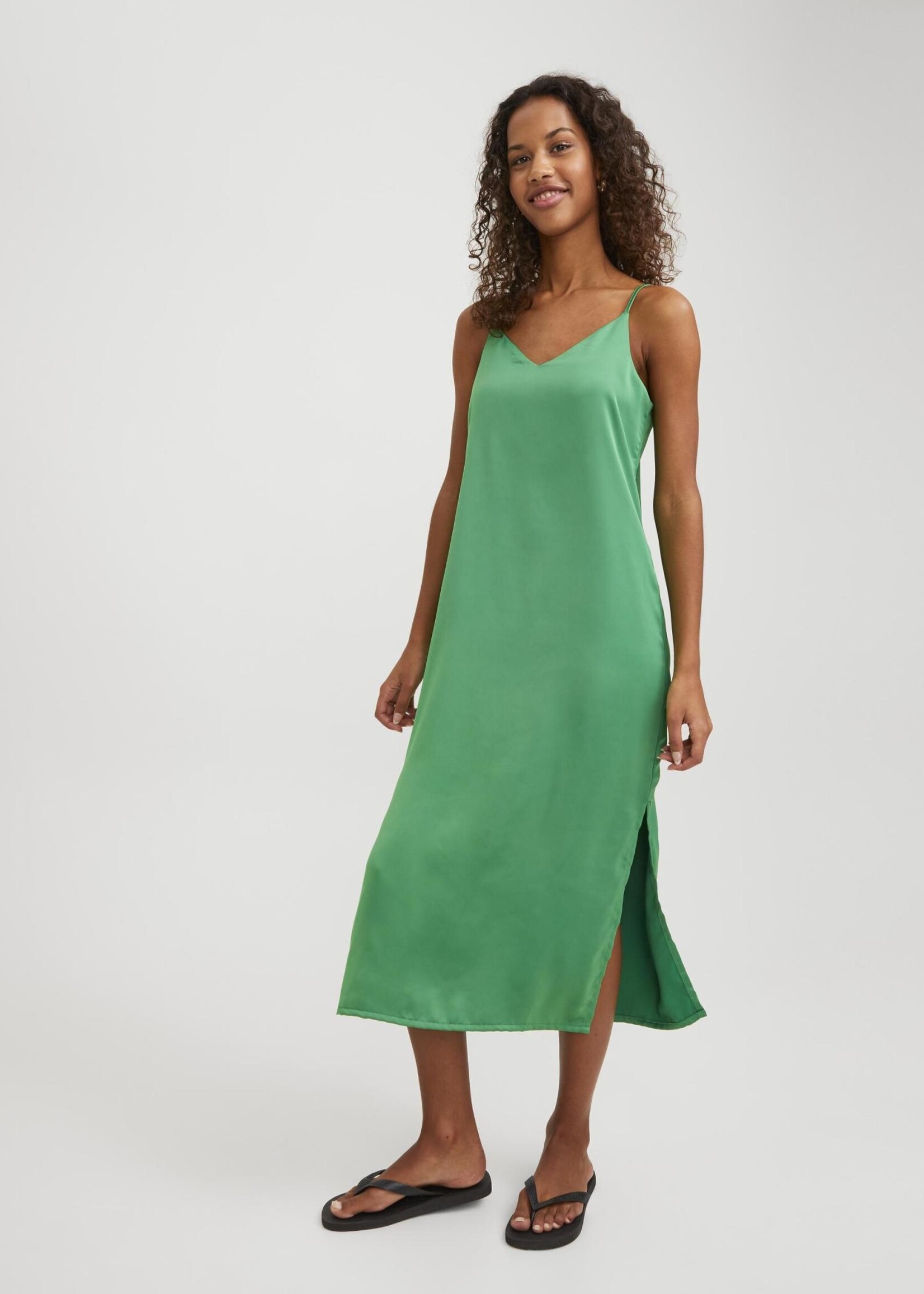 JJXX JXCLEO SATIIN DRESS - MEDIUM GREEN