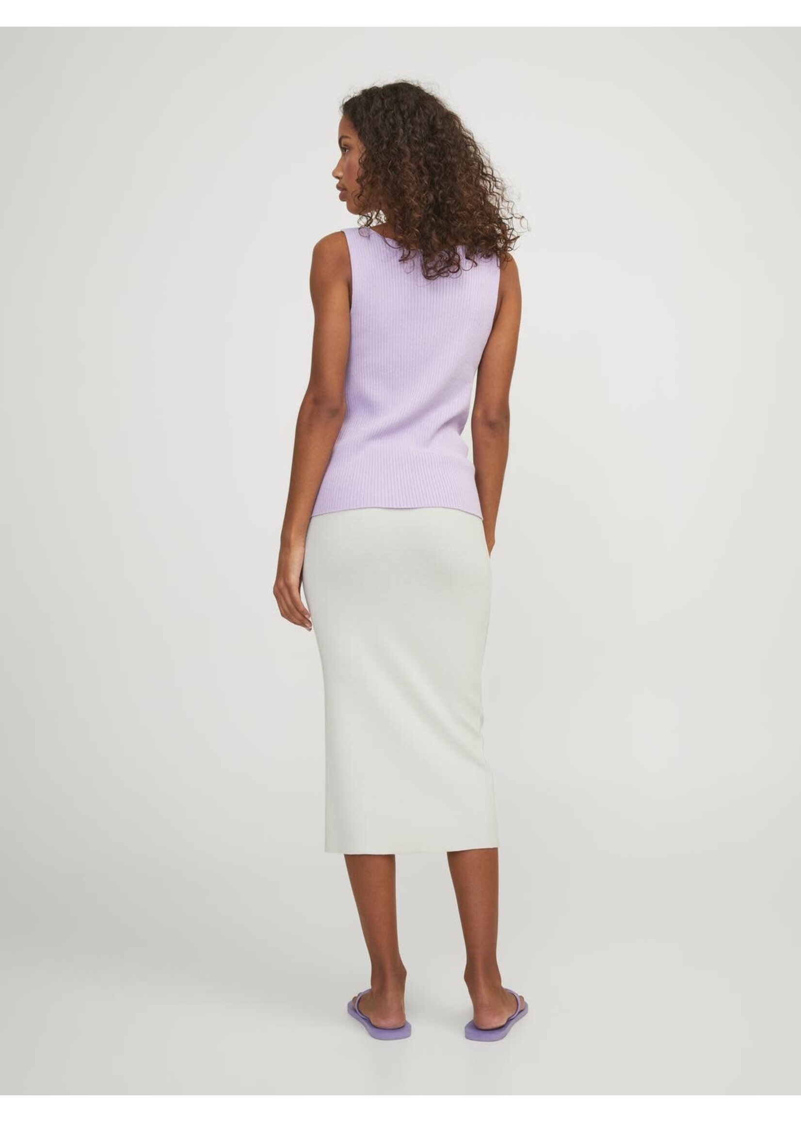 JXDAHLIA SKIRT KNIT - CLOUD DANCER