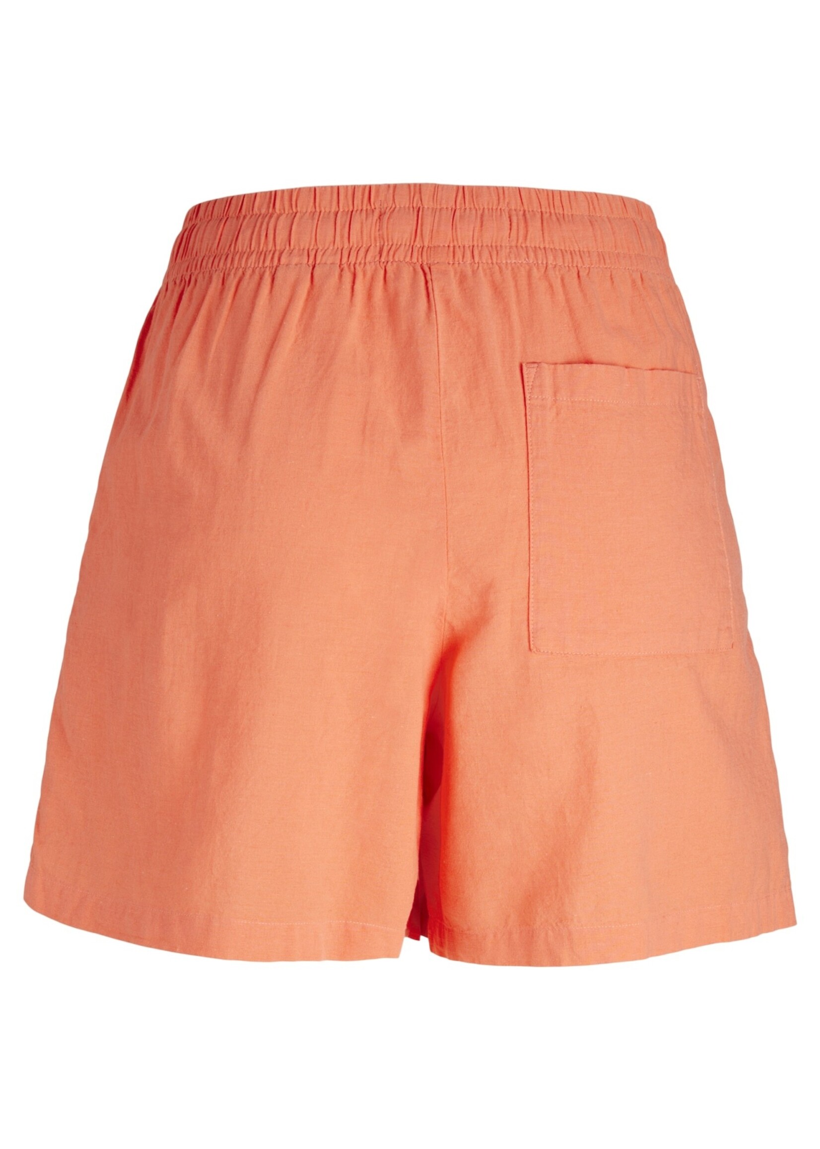 JJXX JXAMY LINEN BLEND SHORTS - PEACH ECHO