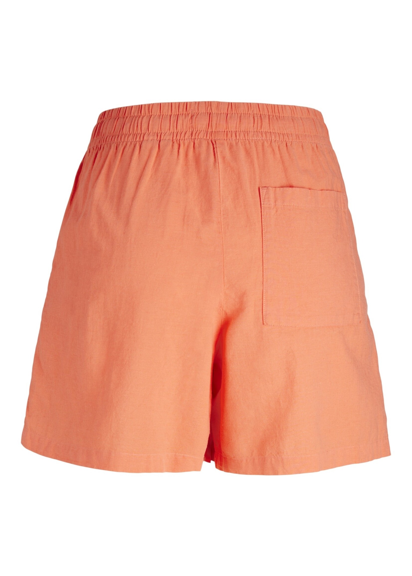 JJXX JXAMY LINEN BLEND SHORTS - PEACH ECHO