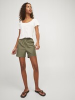 JJXX JXPOPPY LINEN HW SHORTS - ALOE