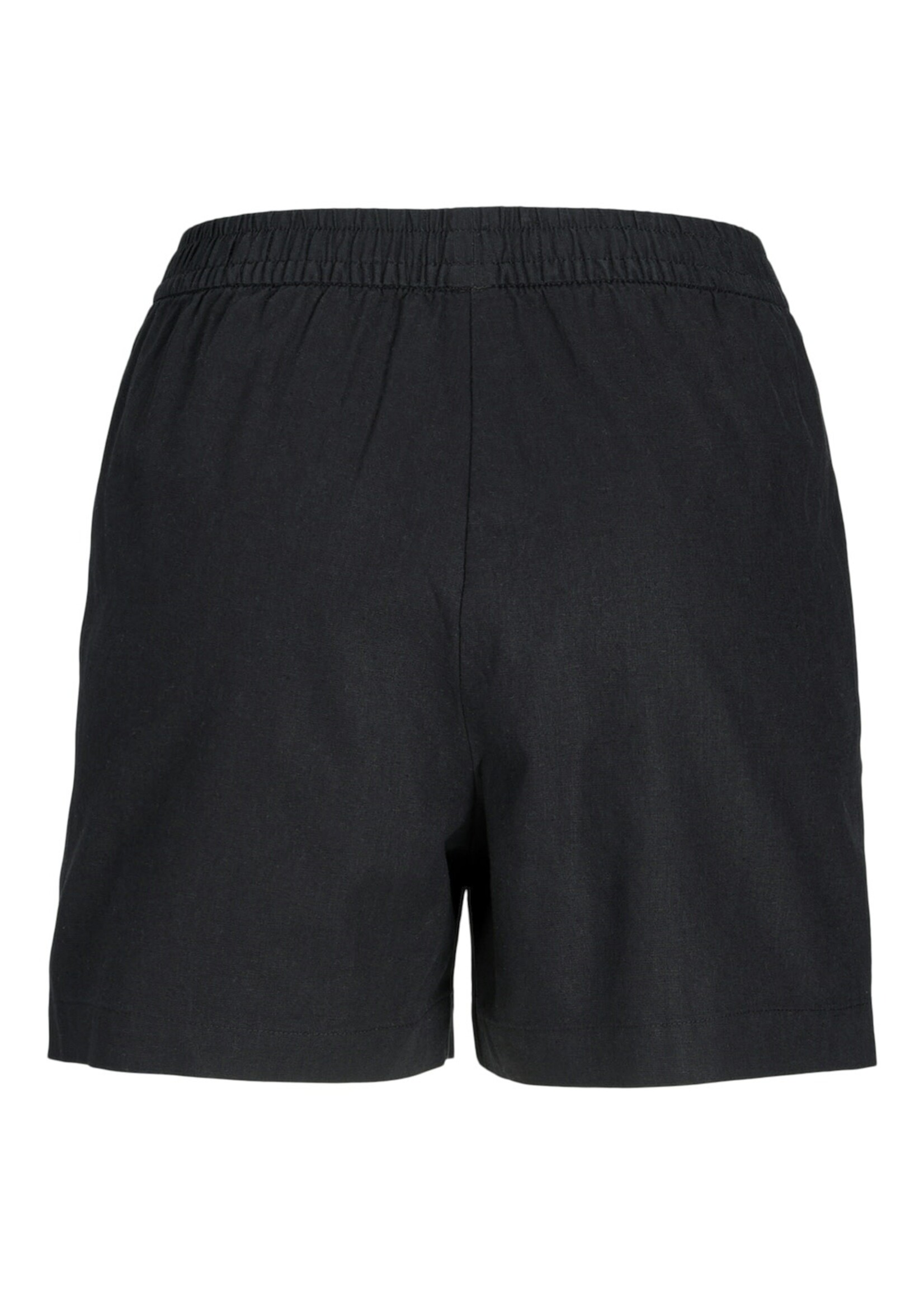 JJXX JXPOPPY LINEN HW SHORTS - BLACK