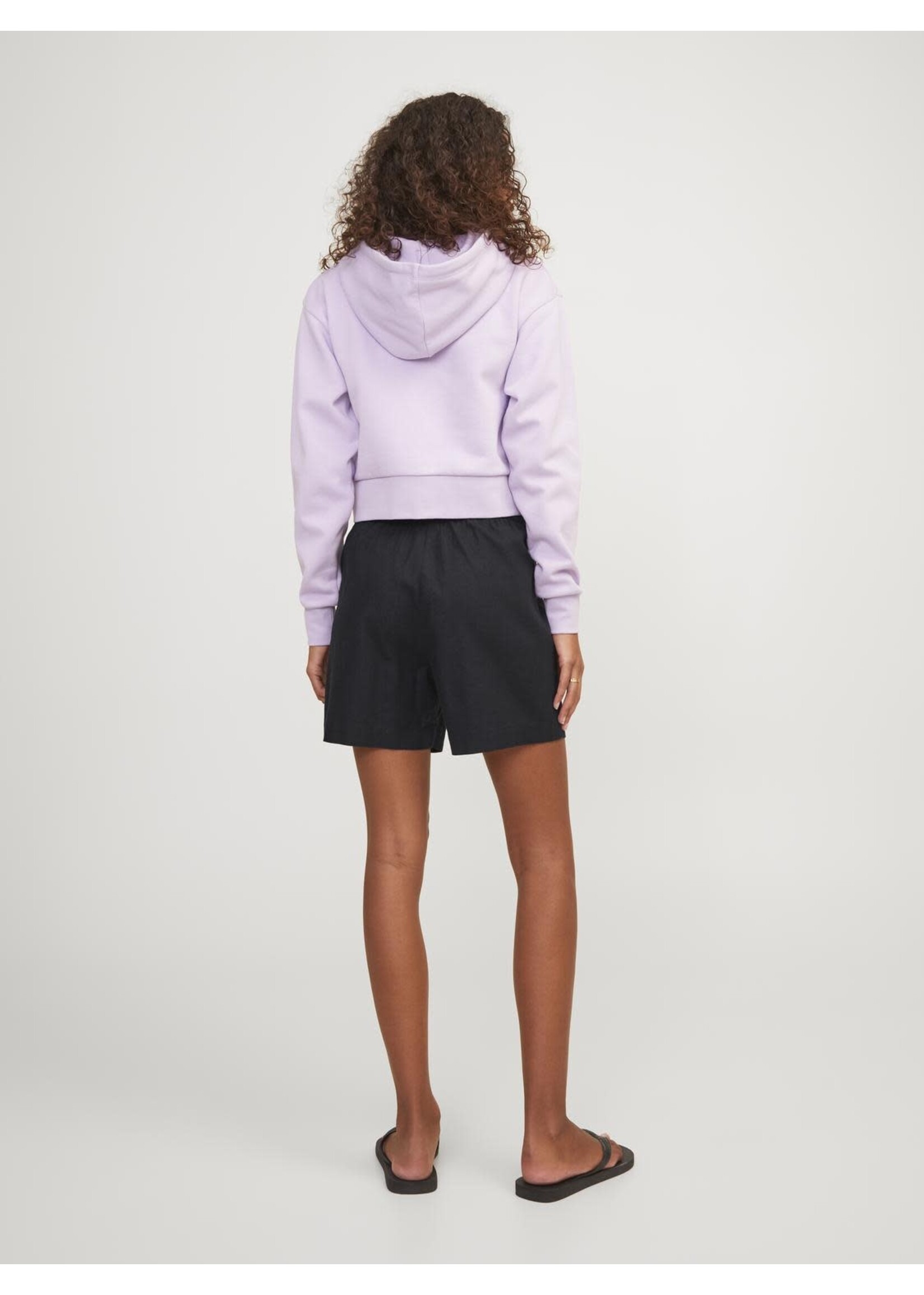 JJXX JXPOPPY LINEN HW SHORTS - BLACK