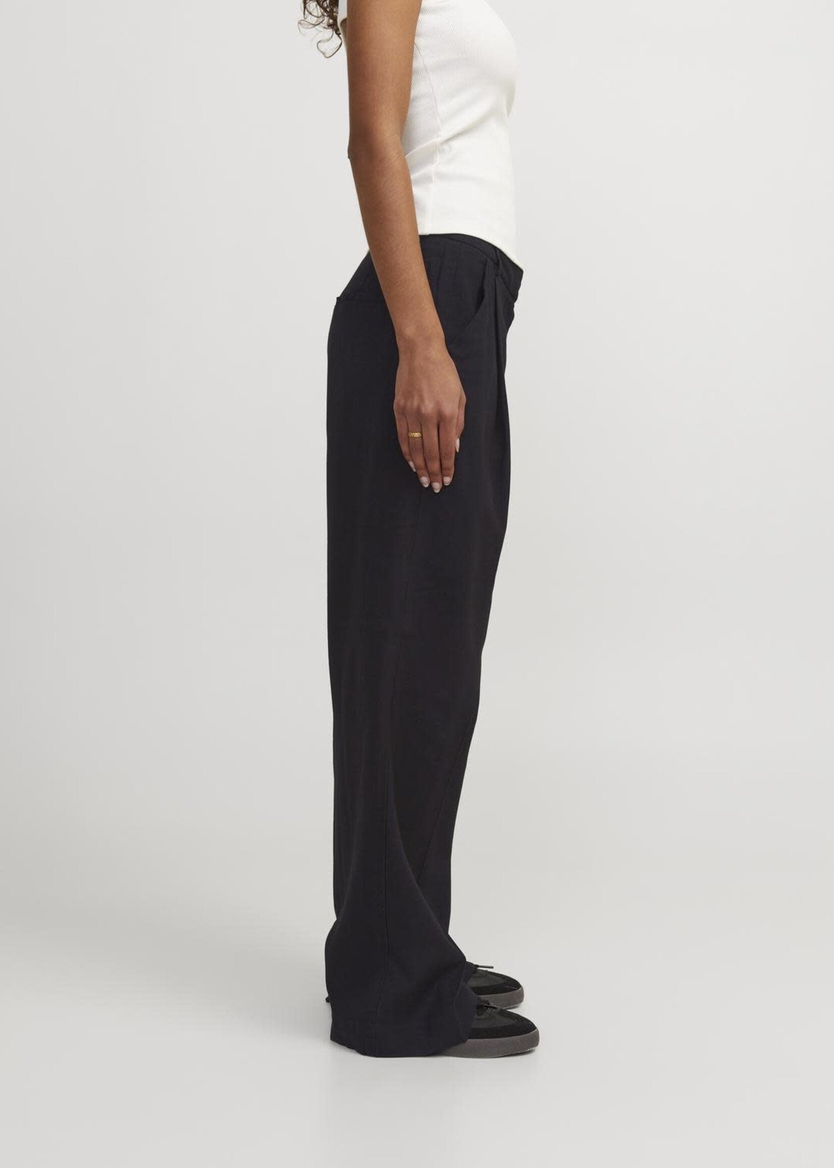 JJXX JXELLIS EA WIDE HW PANT - BLACK