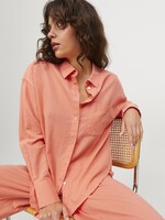 JJXX JXJAMIE RLX LINEN BLEND SHIRT - PEACH ECHO