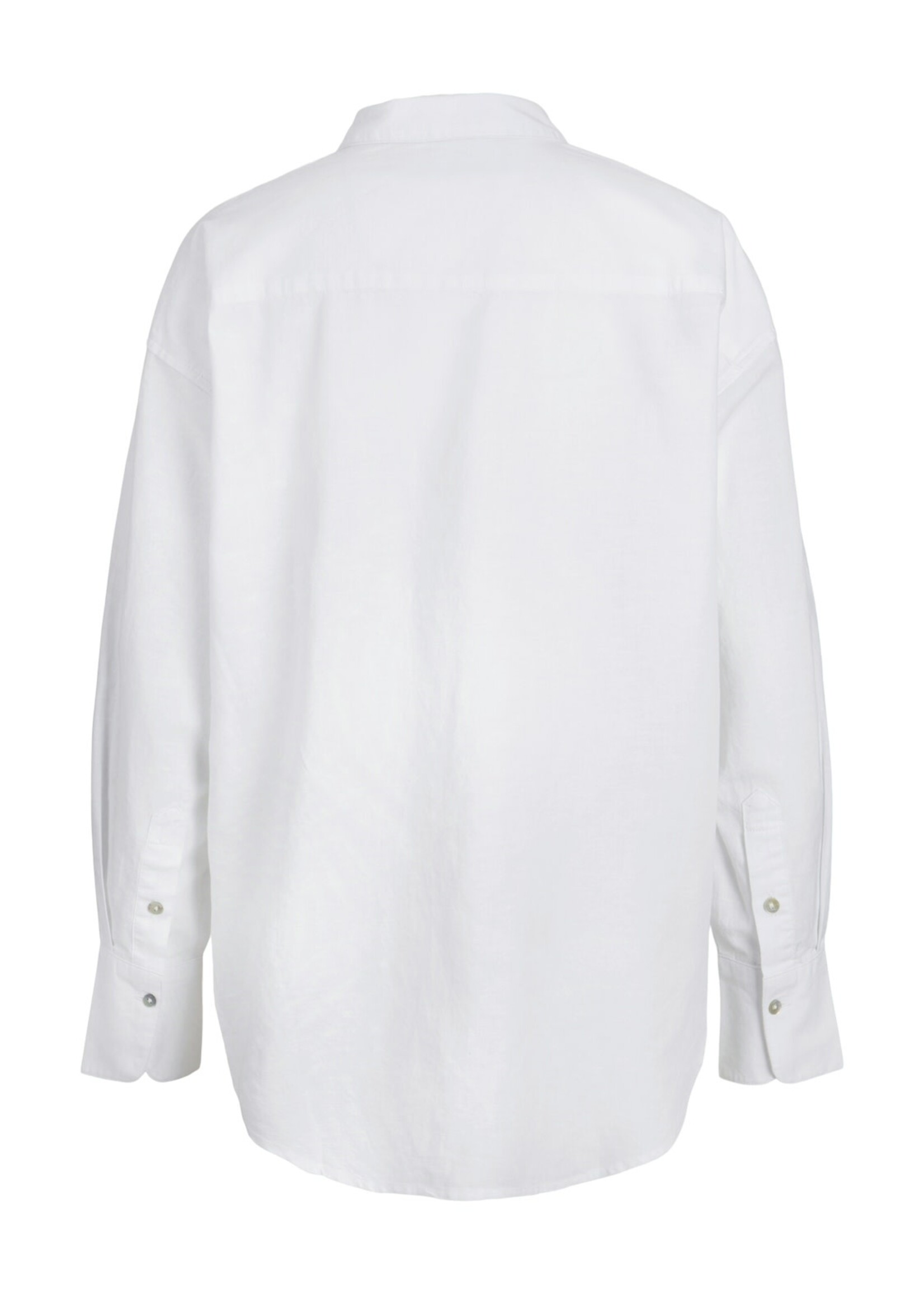 JJXX JXJAMIE RLX LINEN BLEND SHIRT - WHITE