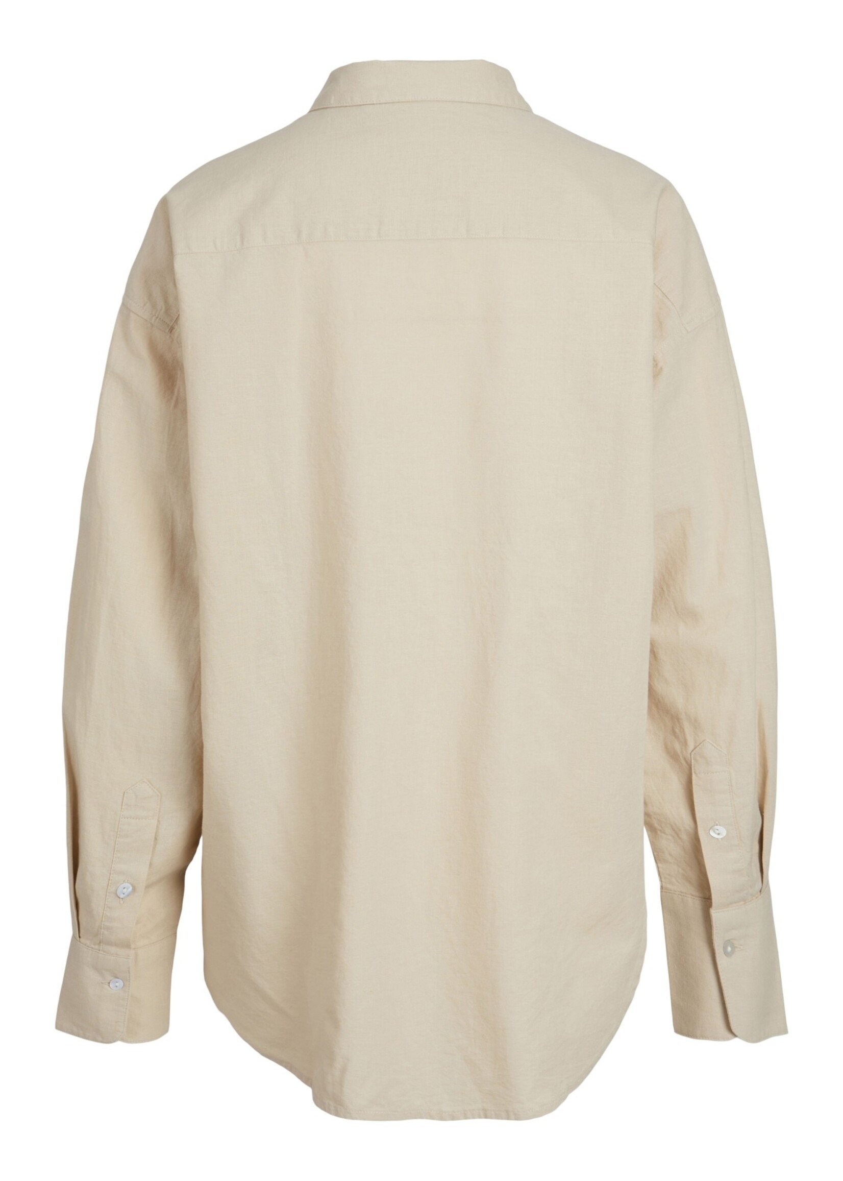 JJXX JXJAMIE RLX LINEN BLEND SHIRT - CEMENT