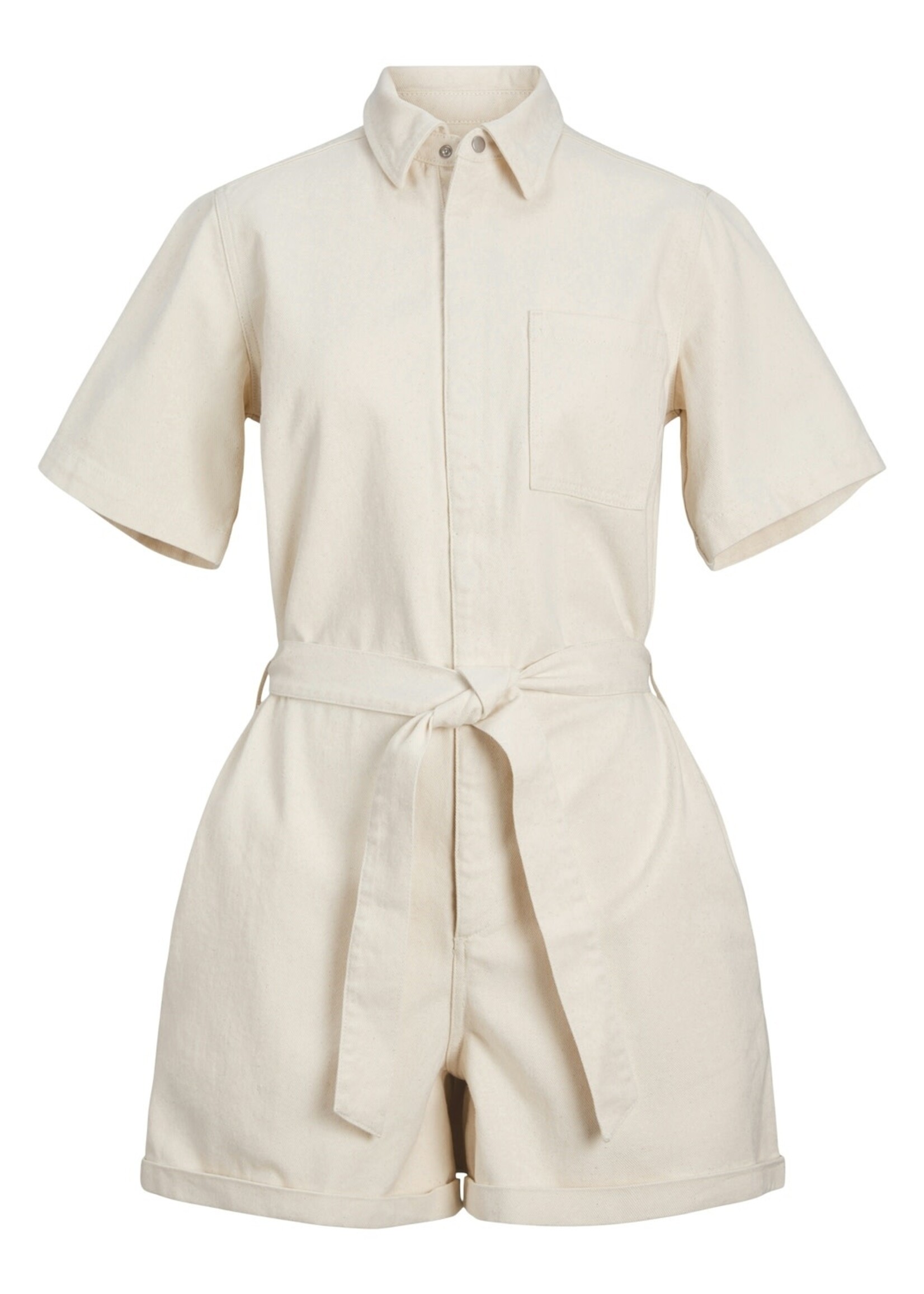 JJXX JXISLA DENIM PLAYSUIT - WHITE