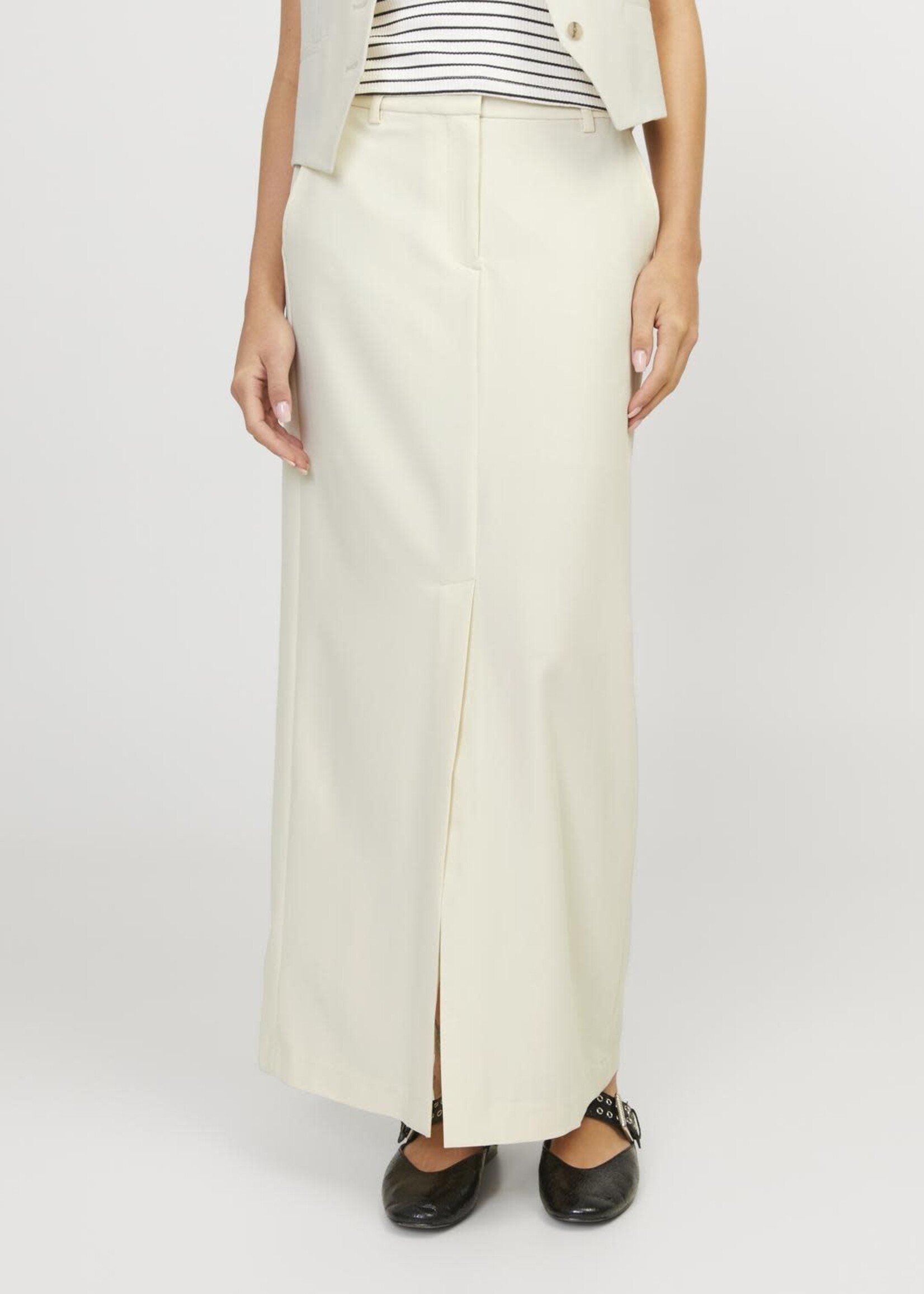 JJXX JXMARY MW LONG SKIRT - BONE WHITE