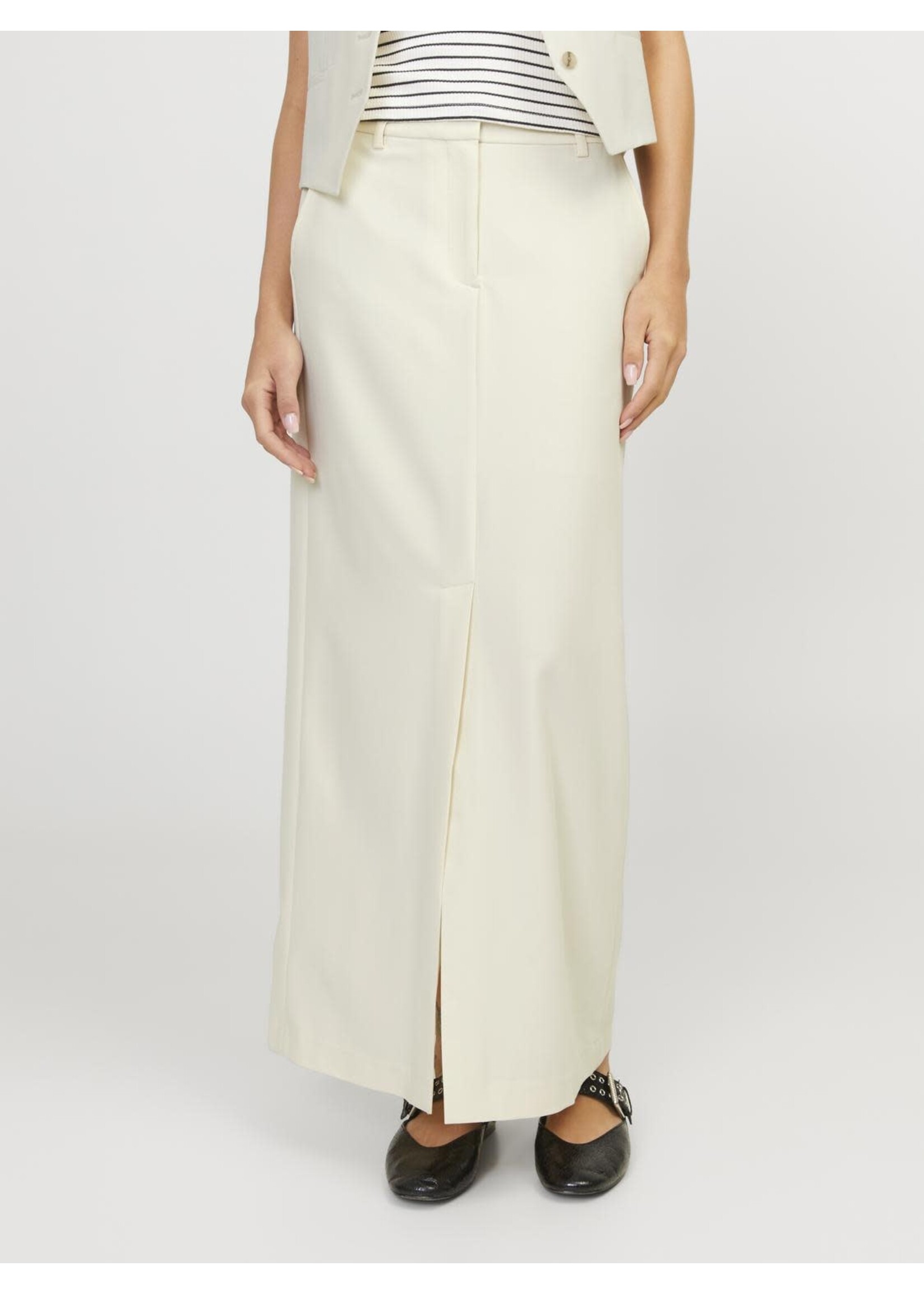 JJXX JXMARY MW LONG SKIRT - BONE WHITE