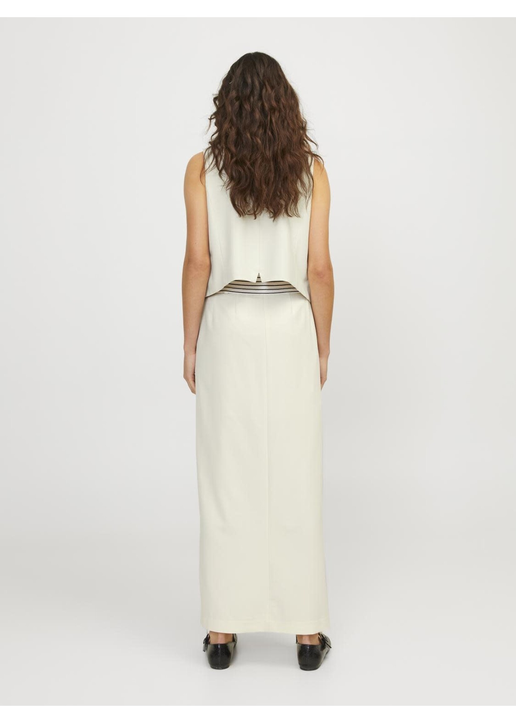 JJXX JXMARY MW LONG SKIRT - BONE WHITE