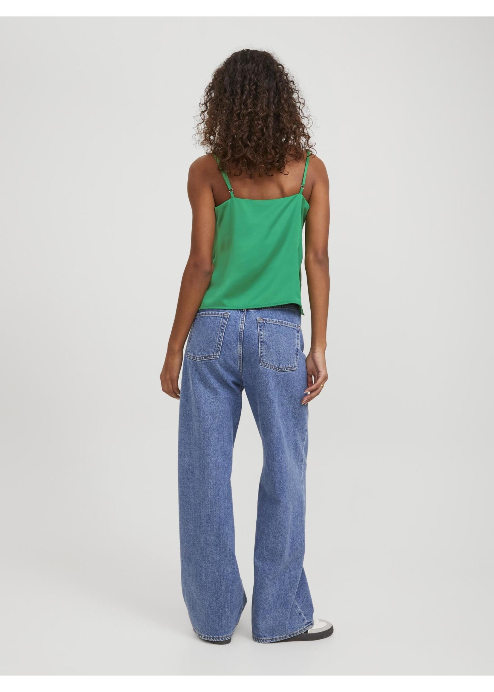 JJXX JXMALIA SATIN TOP - MEDIUM GREEN