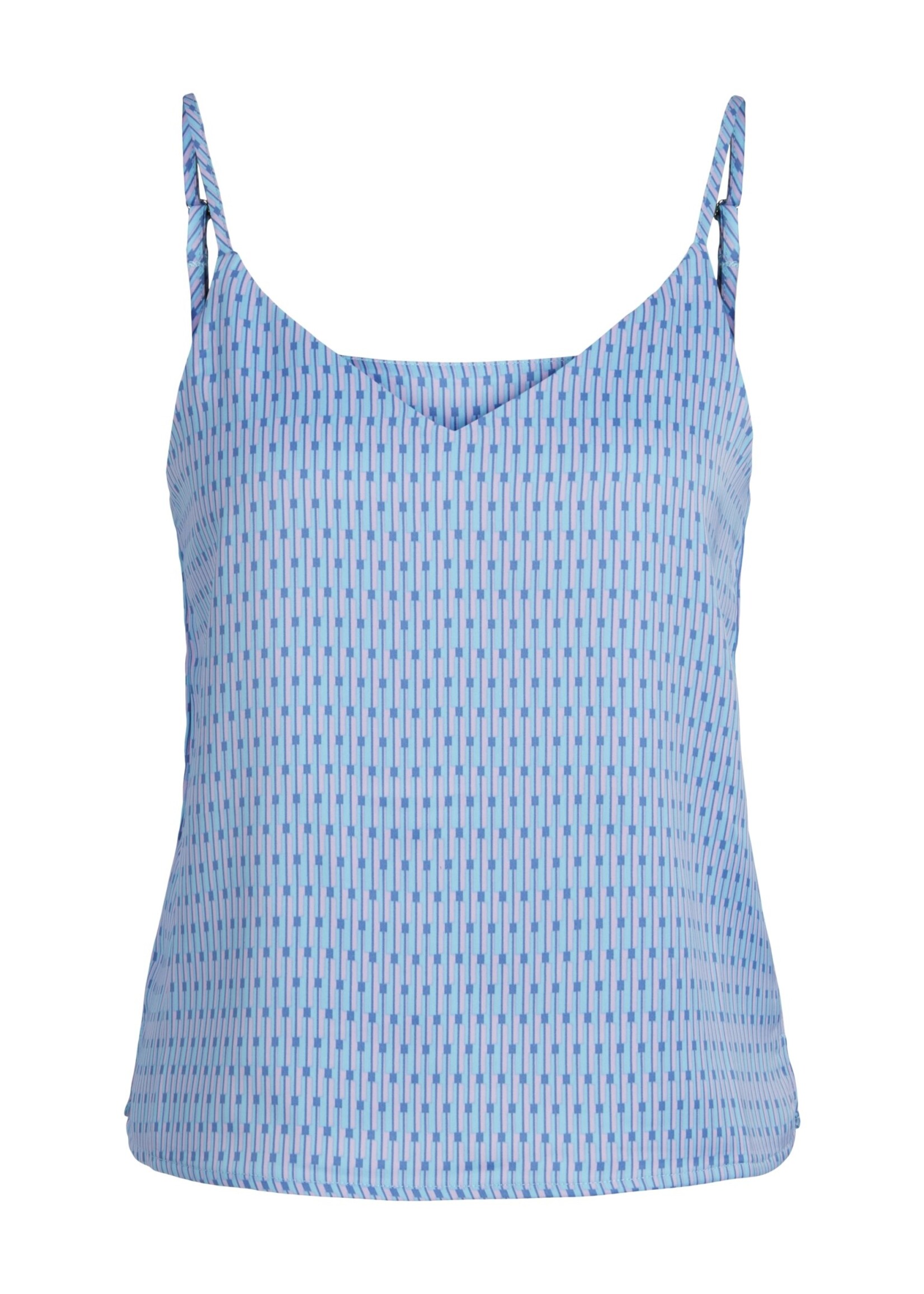 JXMALIA SATIN TOP - SILVER LAKE BLUE