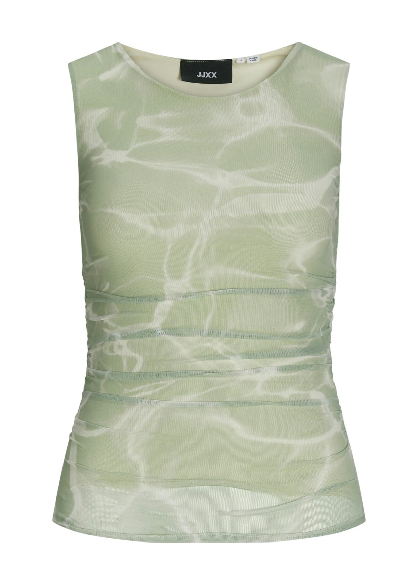JJXX JXANDREA MESH TOP - SMOKE GREEN OCEAN