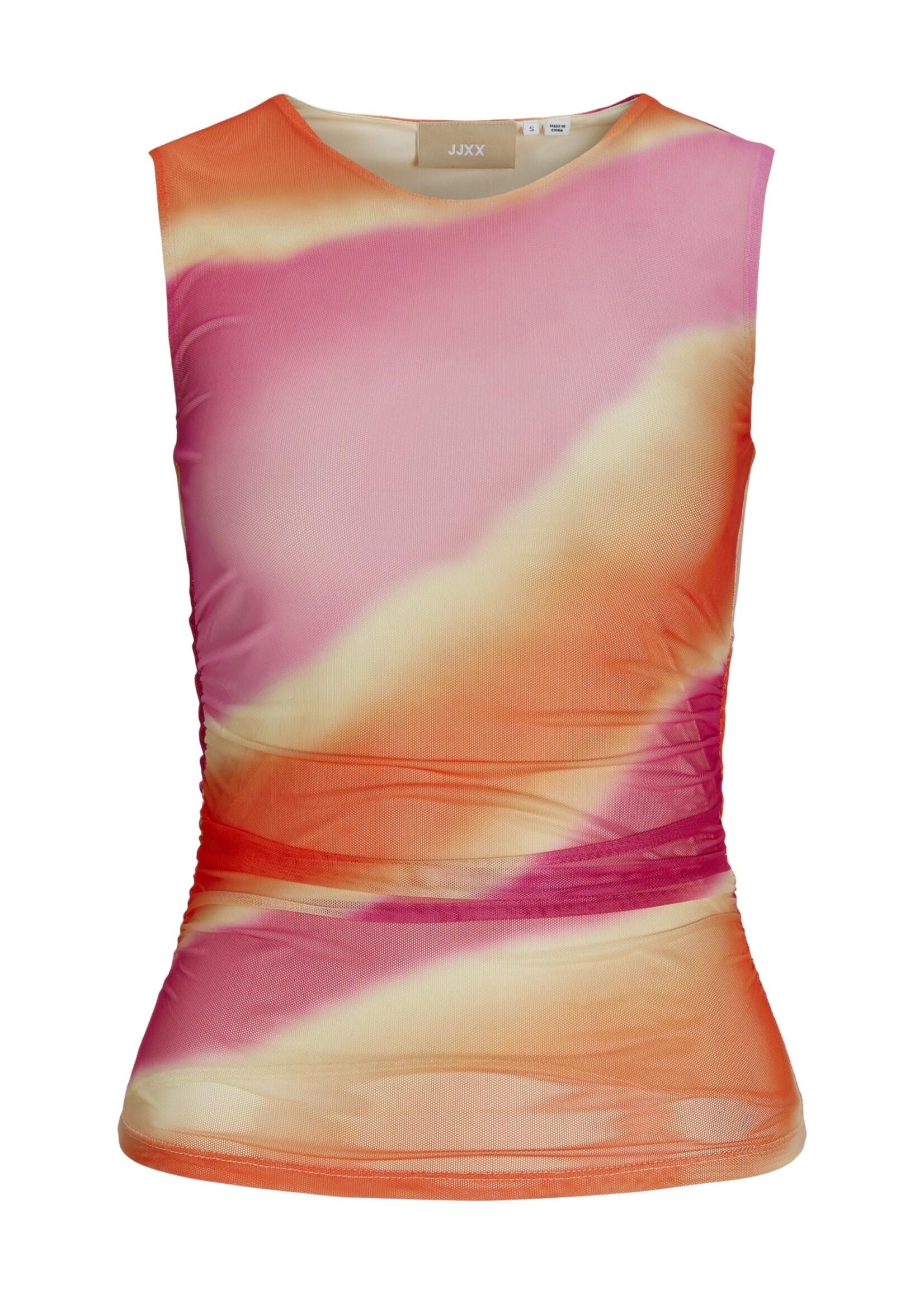 JJXX JXANDREA MESH TOP - BLEACHED APRICOT BIG WAVE