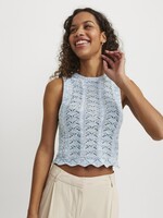 JJXX JXZURI TOP KNIT - SILVER LAKE BLUE