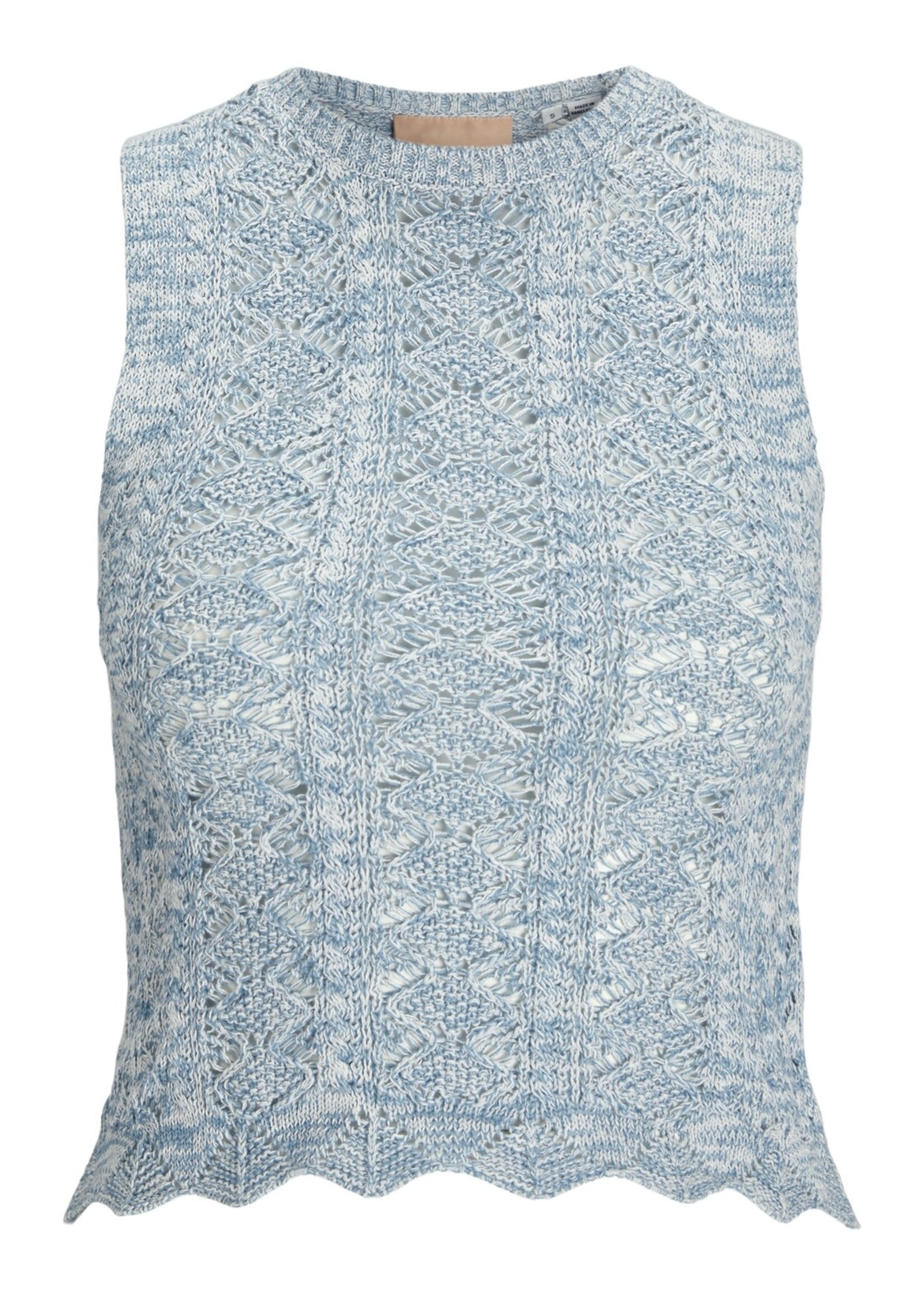 JJXX JXZURI TOP KNIT - SILVER LAKE BLUE