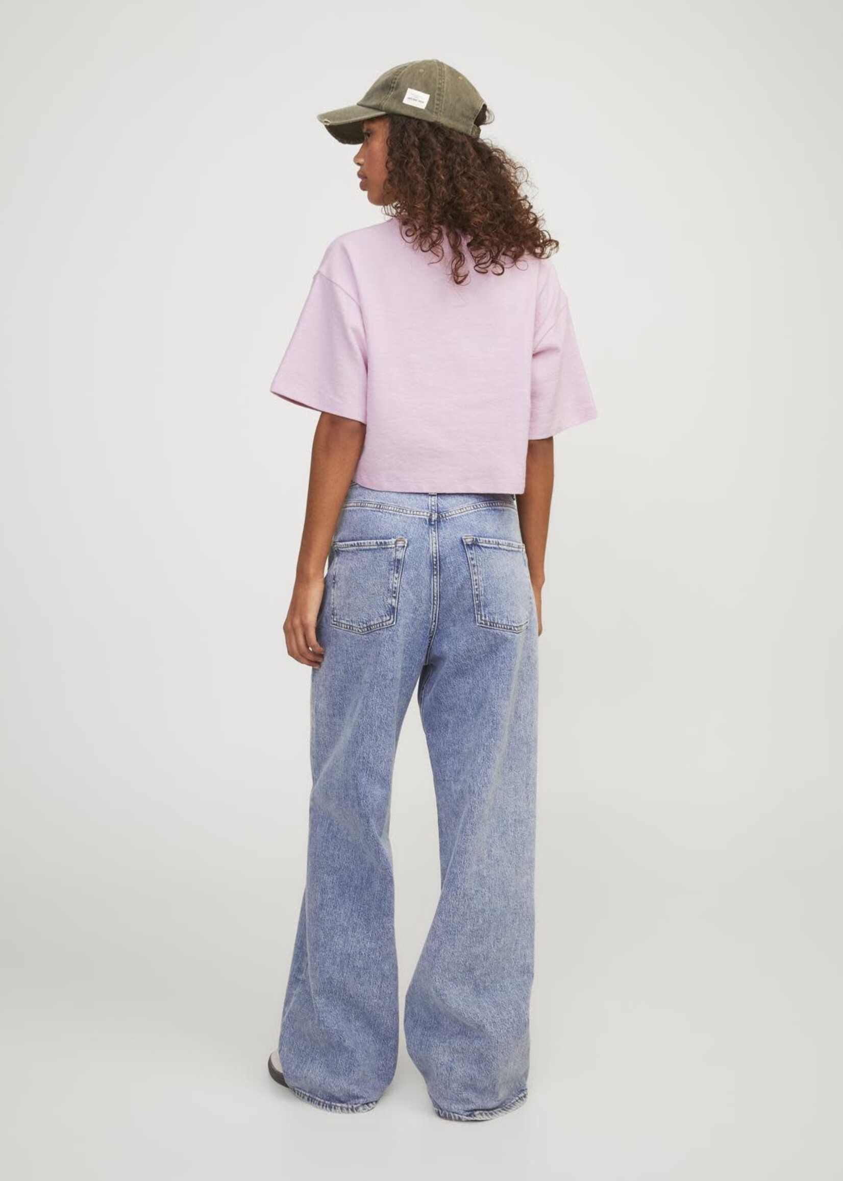 JJXX JXLINIE LOOSE CROP TEE - PINK LADY