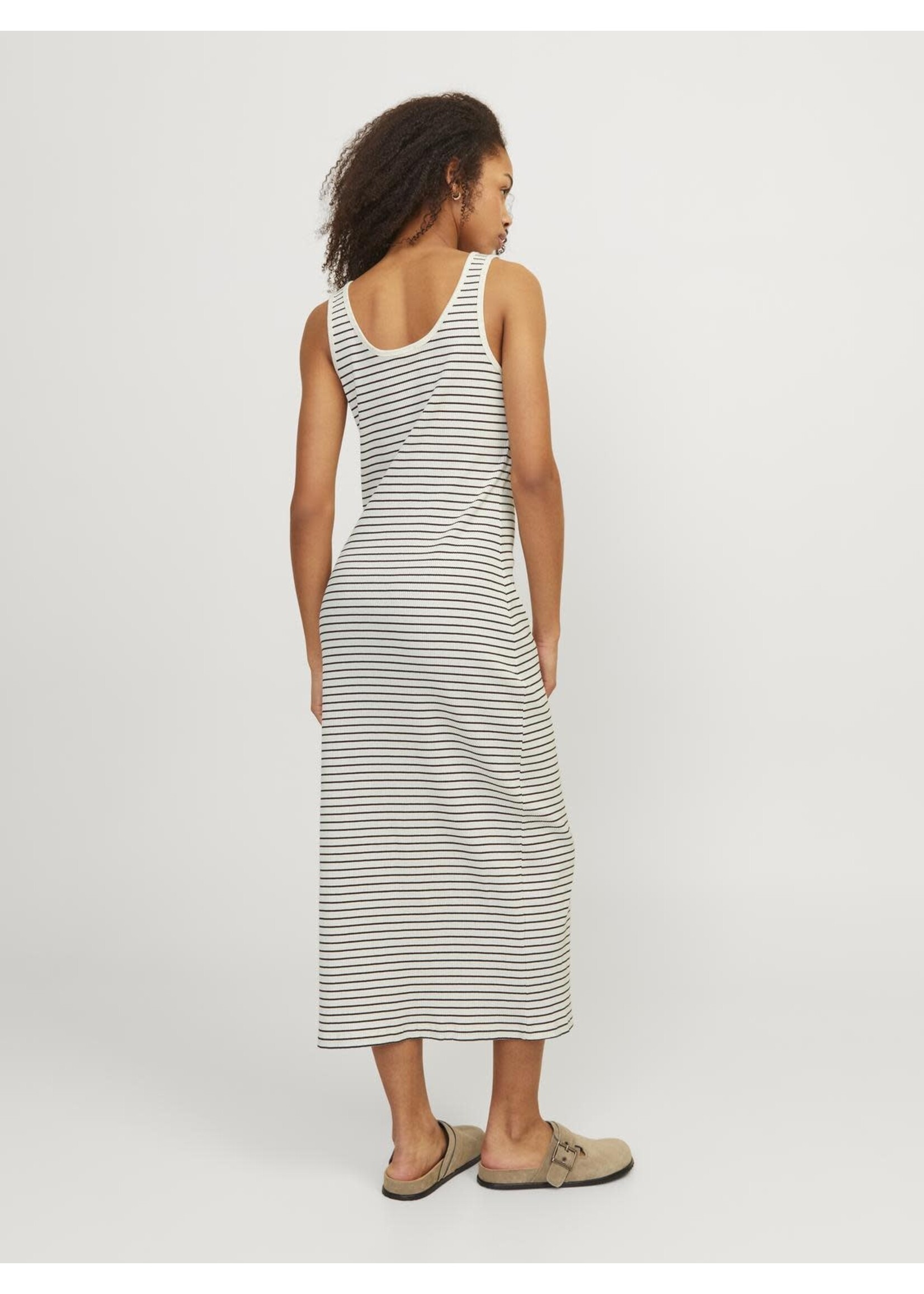 JJXX JXDAGMAR TIGHT LONG DRESS - VANILLA ICE/CAVIAR