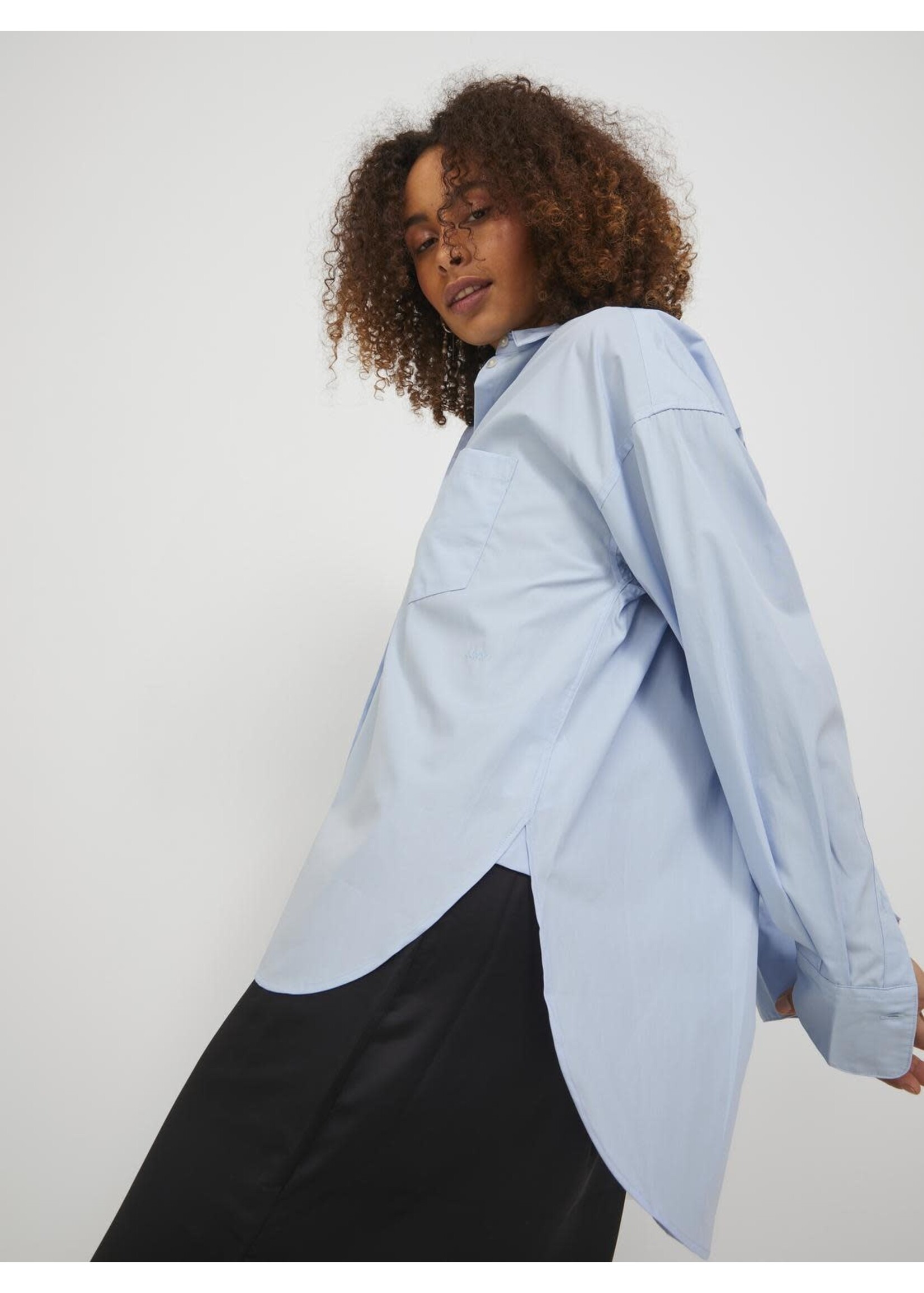 JXJAMIE POPLIN SHIRT - CASHMERE BLUE