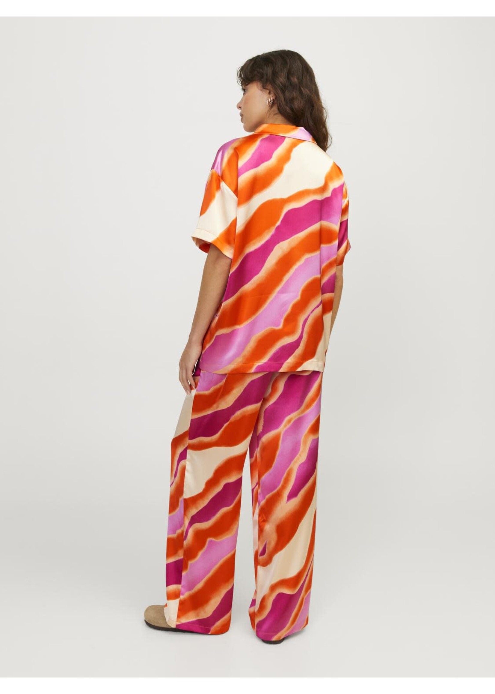 JJXX JXGRACE SATIN SHIRT - BLEACHED APRICOT