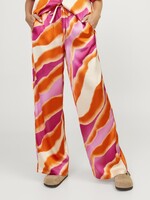 JJXX JXGRACE FLORA SATIN MW PANT - BLEACHED APRICOT