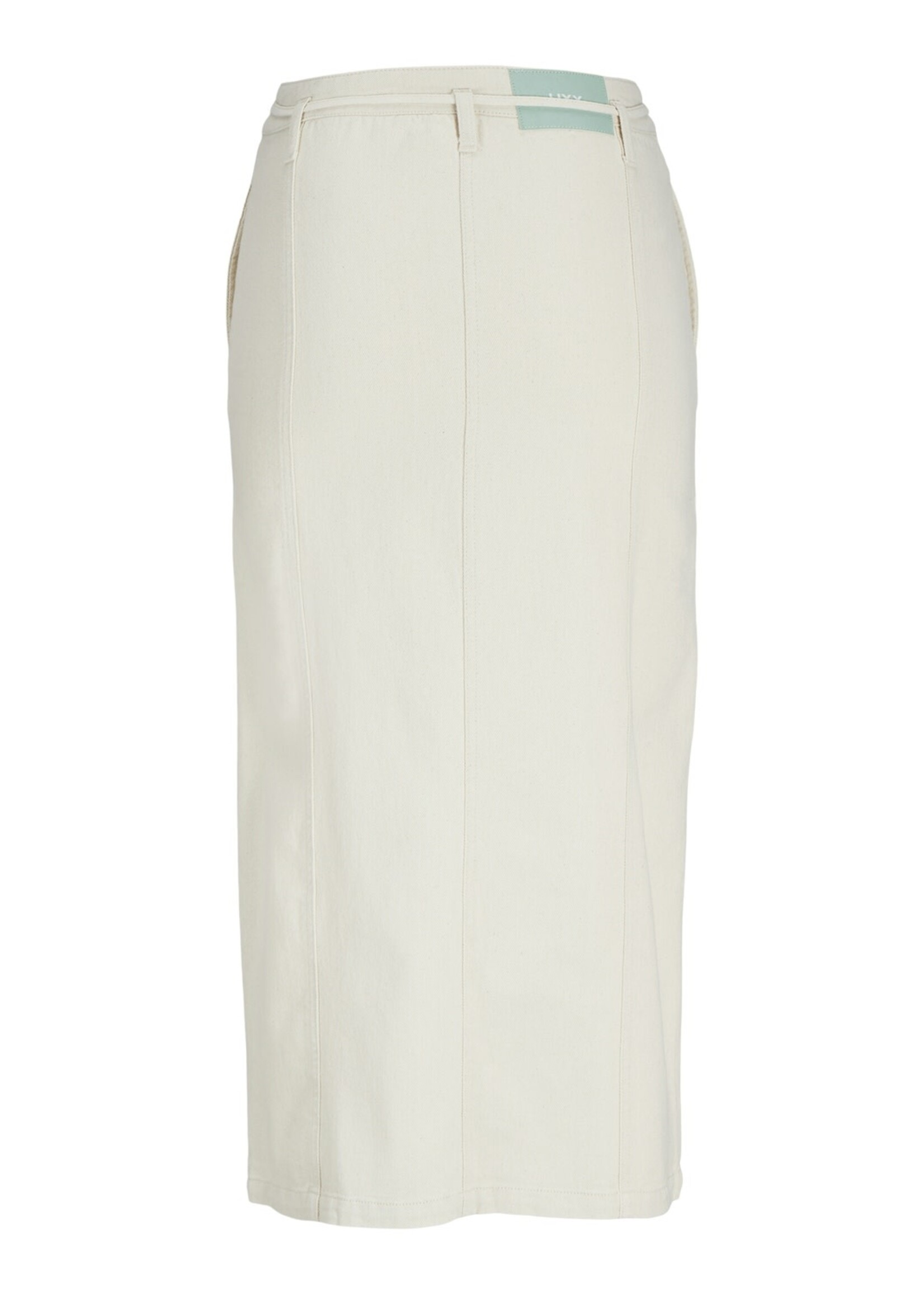 JJXX JXDORA LONG HW SKIRT - WHITE DENIM