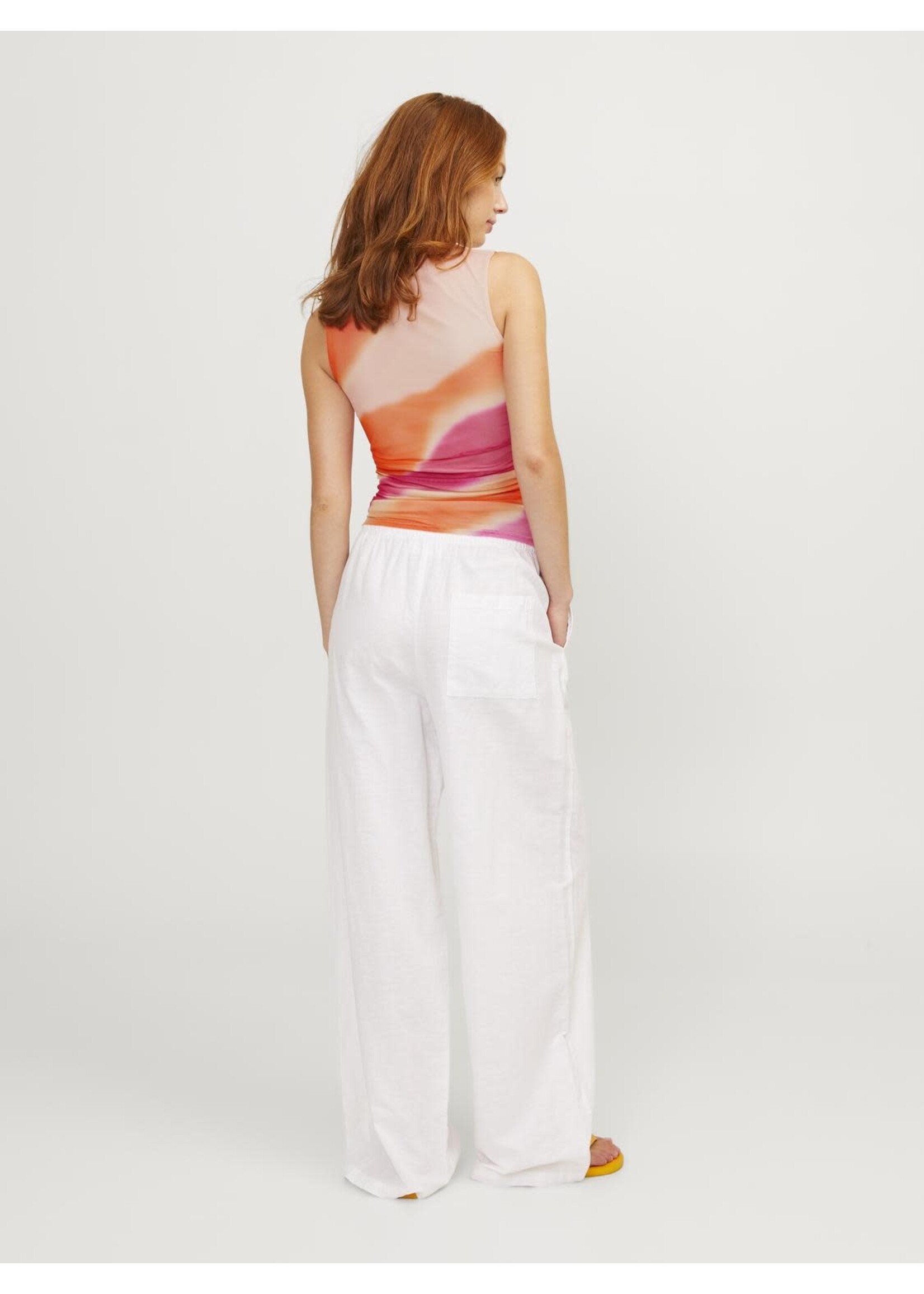 JJXX JXANDREA MESH TOP - BLEACHED APRICOT BIG WAVE