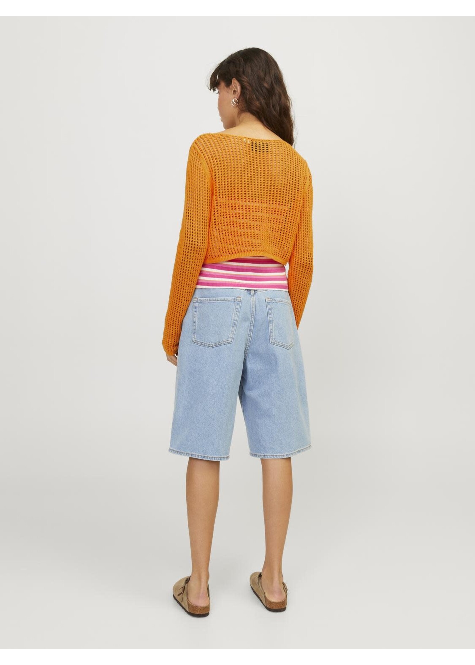 JJXX JXPRESLEY BOAT NECK KNIT - APRICOT