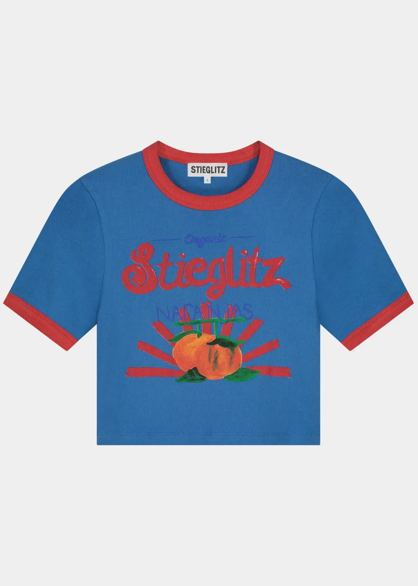 Stieglitz Naranja Cropped T-shirt - Blue