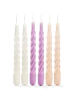 anna+nina Mixed Twisted Candle Box - Pastel Multicolor
