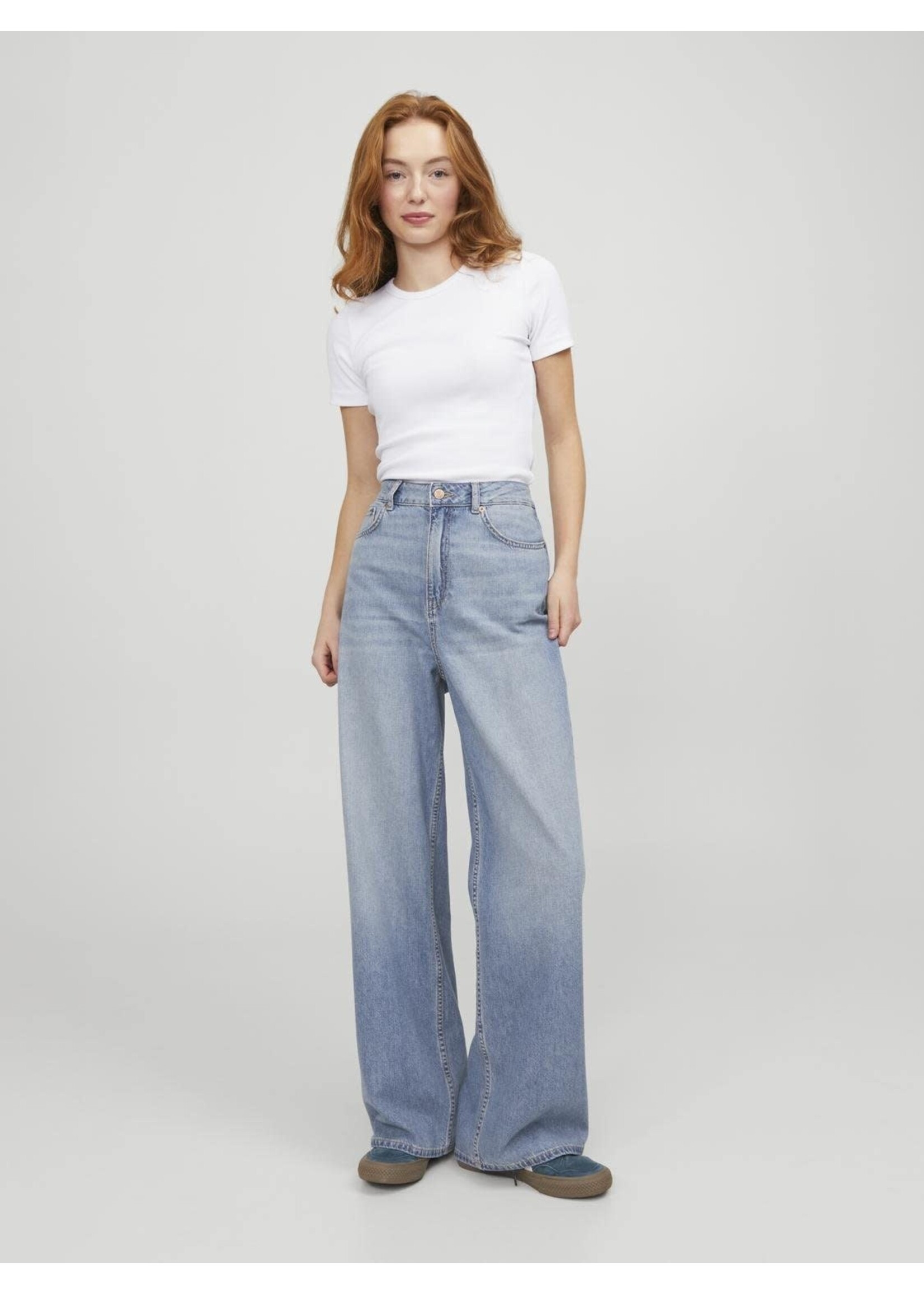 JXTOKYO WIDE HW JEANS R6078 - LIGHT BLUE DENIM