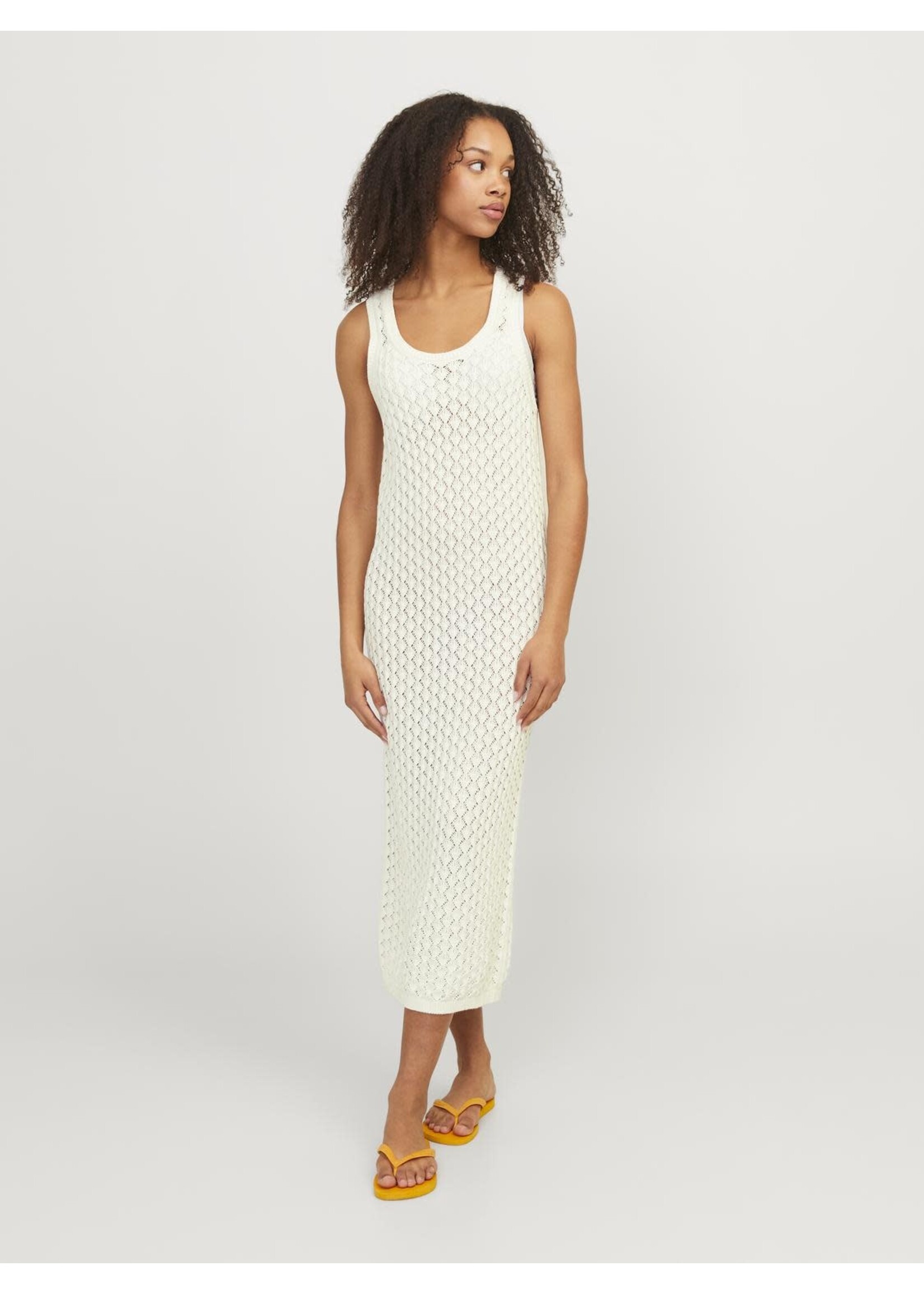 JJXX JXZURI LONG DRESS KNIT - VANILLA ICE