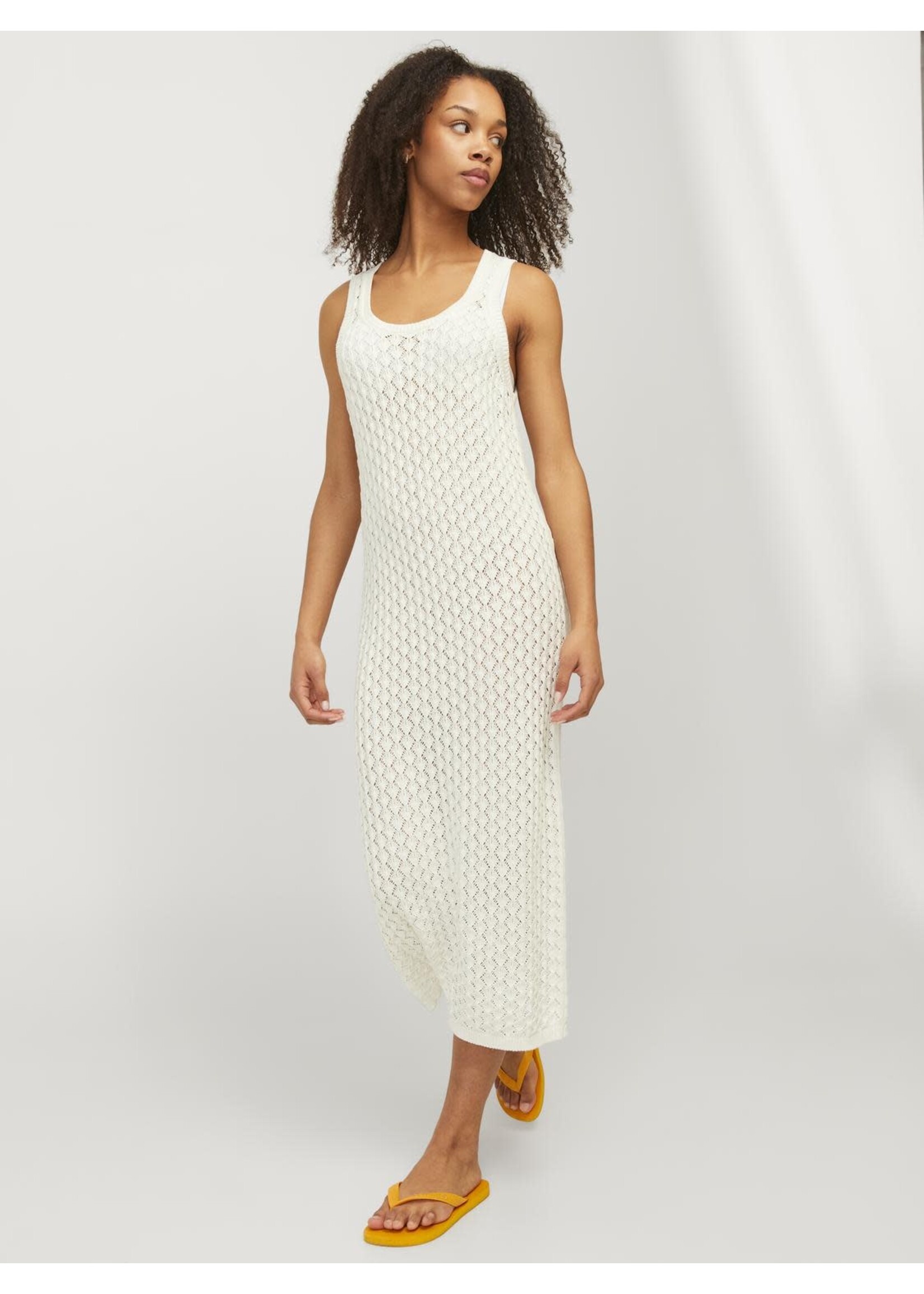 JJXX JXZURI LONG DRESS KNIT - VANILLA ICE