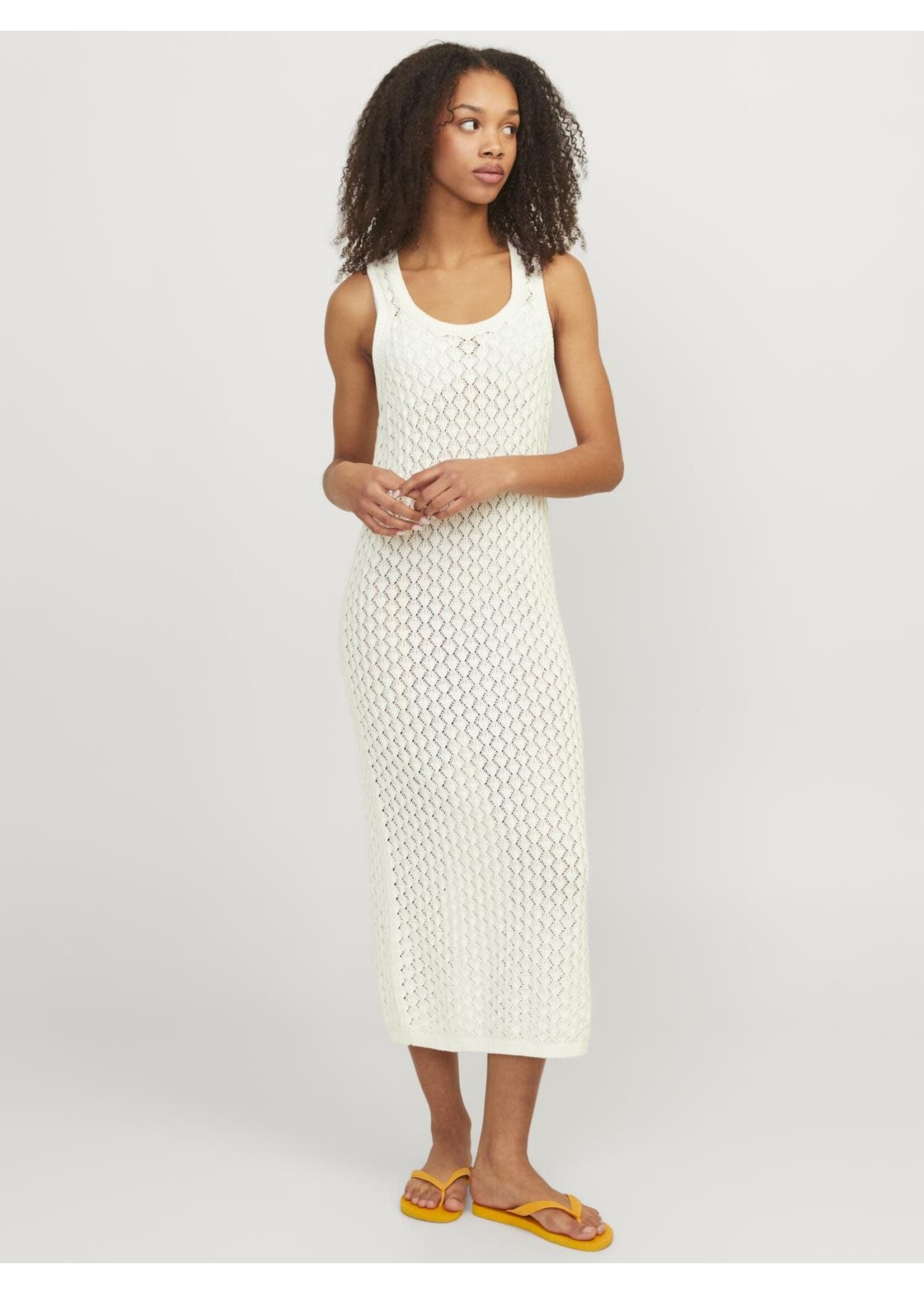 JJXX JXZURI LONG DRESS KNIT - VANILLA ICE