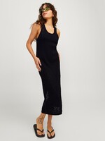 JXZURI LONG DRESS KNIT - BLACK