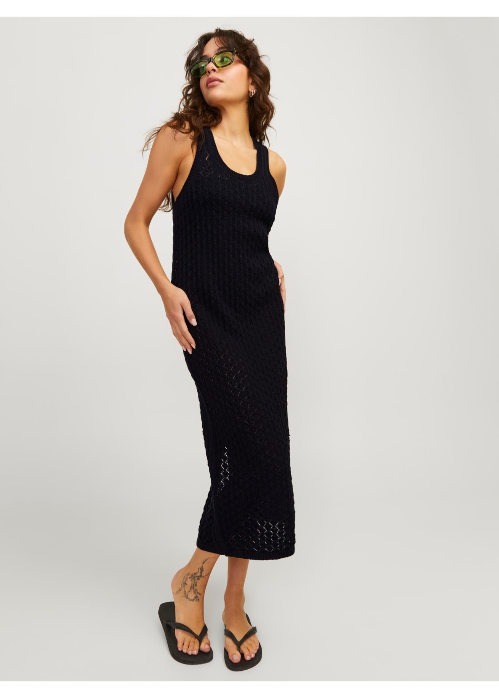 JJXX JXZURI LONG DRESS KNIT - BLACK