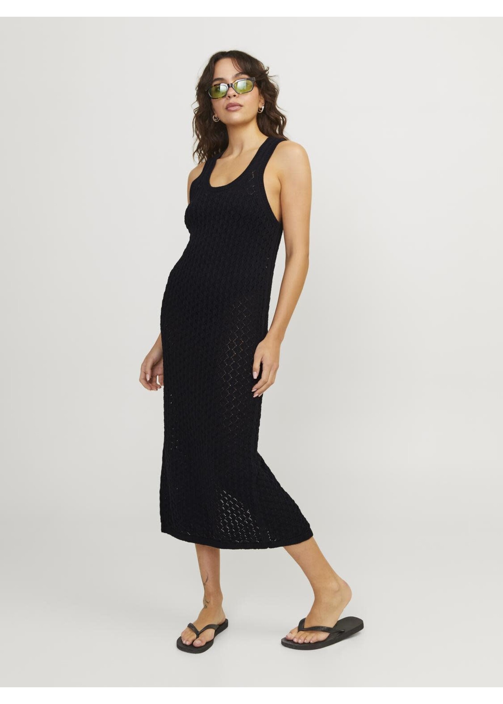 JJXX JXZURI LONG DRESS KNIT - BLACK