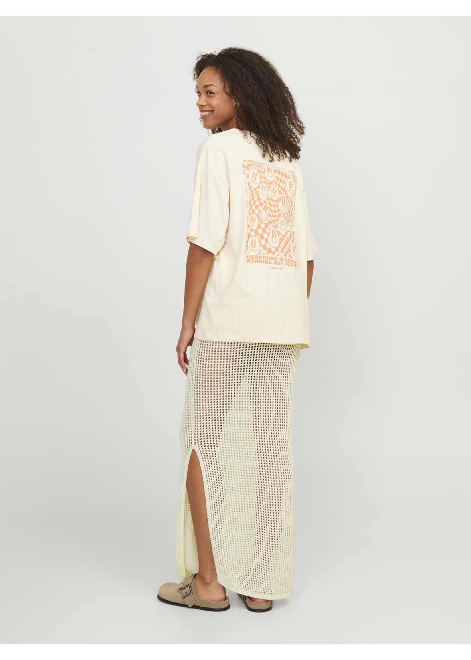 JXPRESLEY SKIRT KNIT - VANILLA ICE