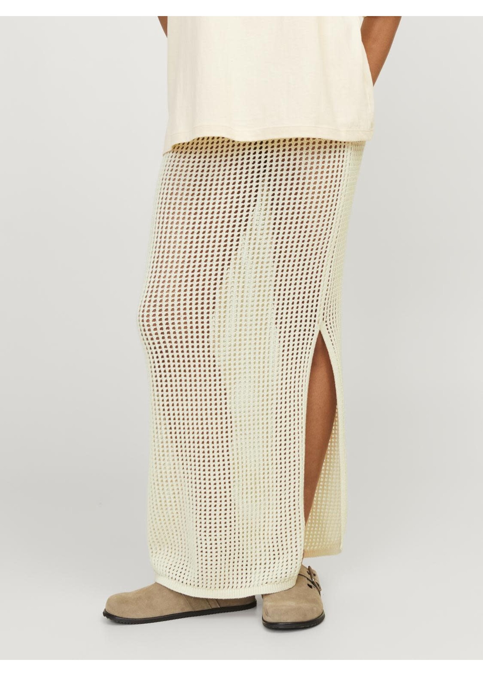 JXPRESLEY SKIRT KNIT - VANILLA ICE