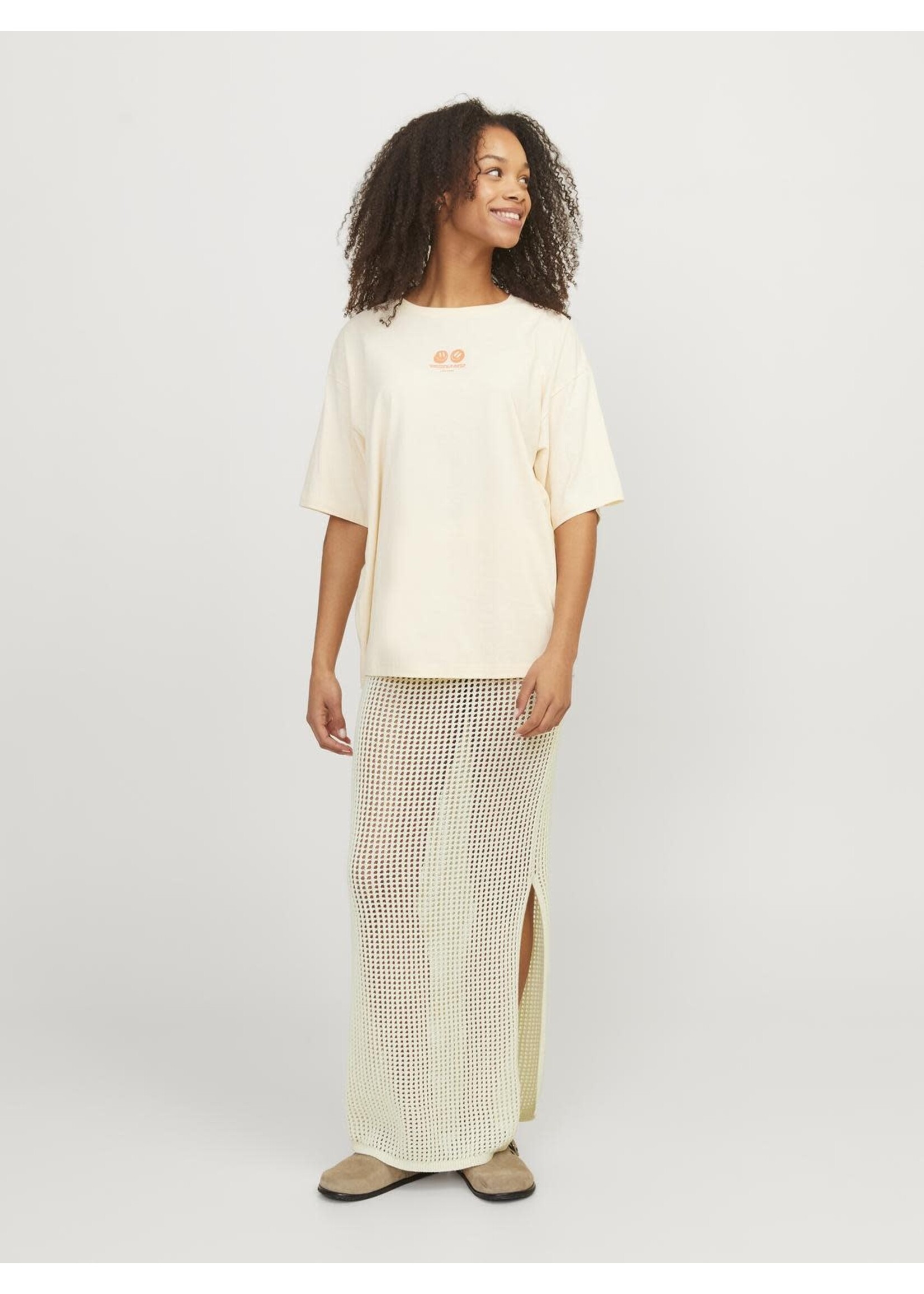 JXPRESLEY SKIRT KNIT - VANILLA ICE