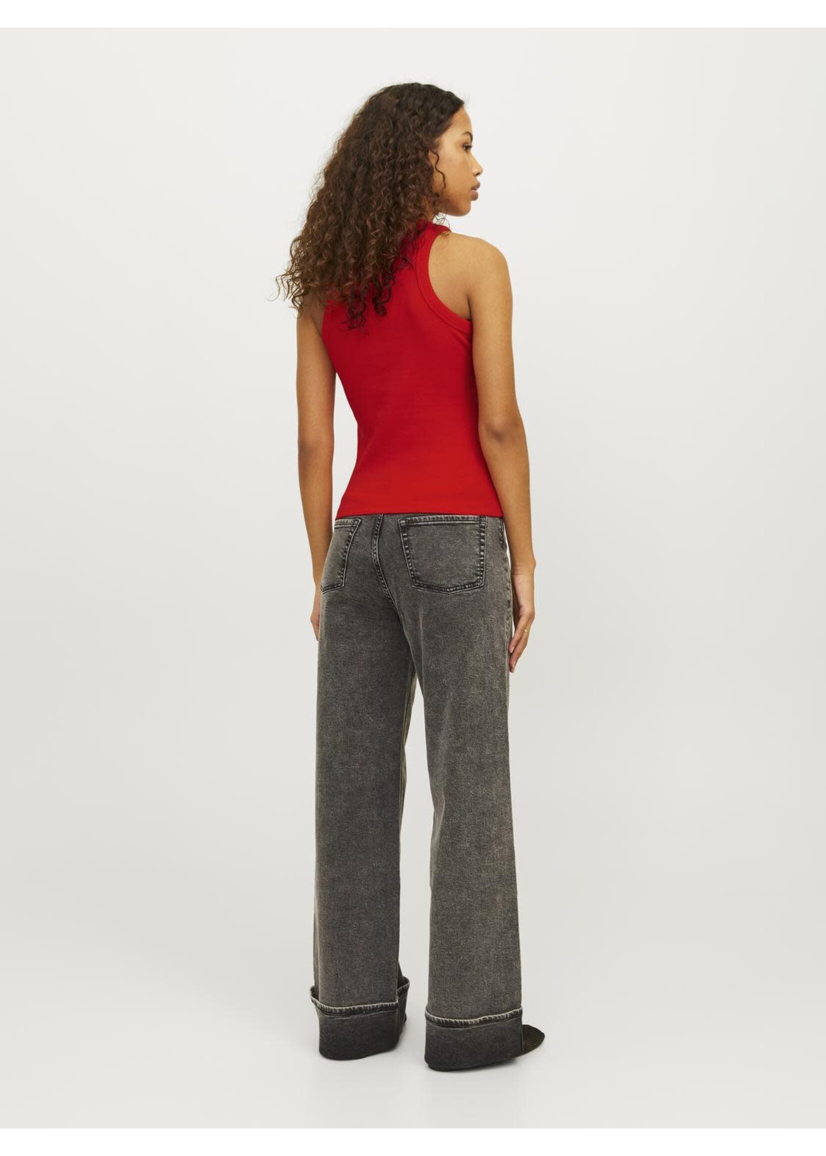 JXFOREST RIB TOP - FIERY RED
