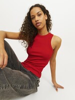 JJXX JXFOREST RIB TOP - FIERY RED