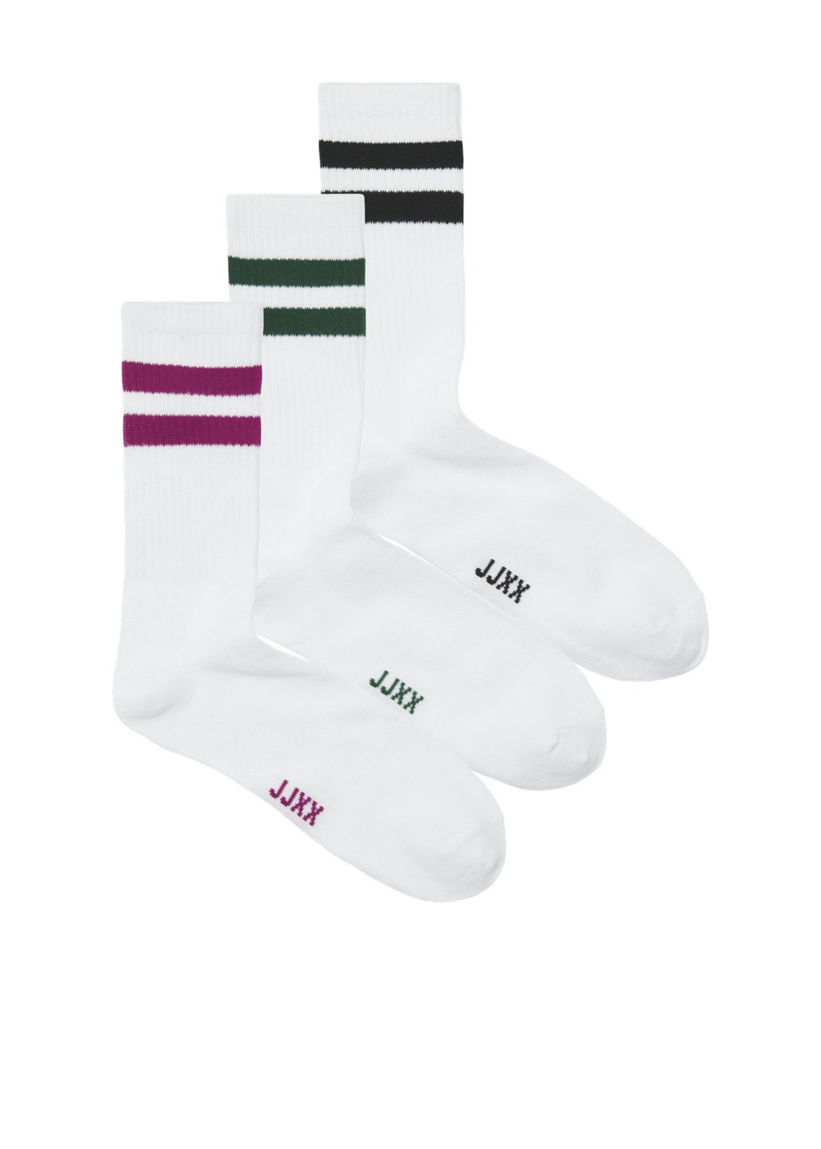 JXBASIC TENNIS SOCKS 3-PACK - BLACK