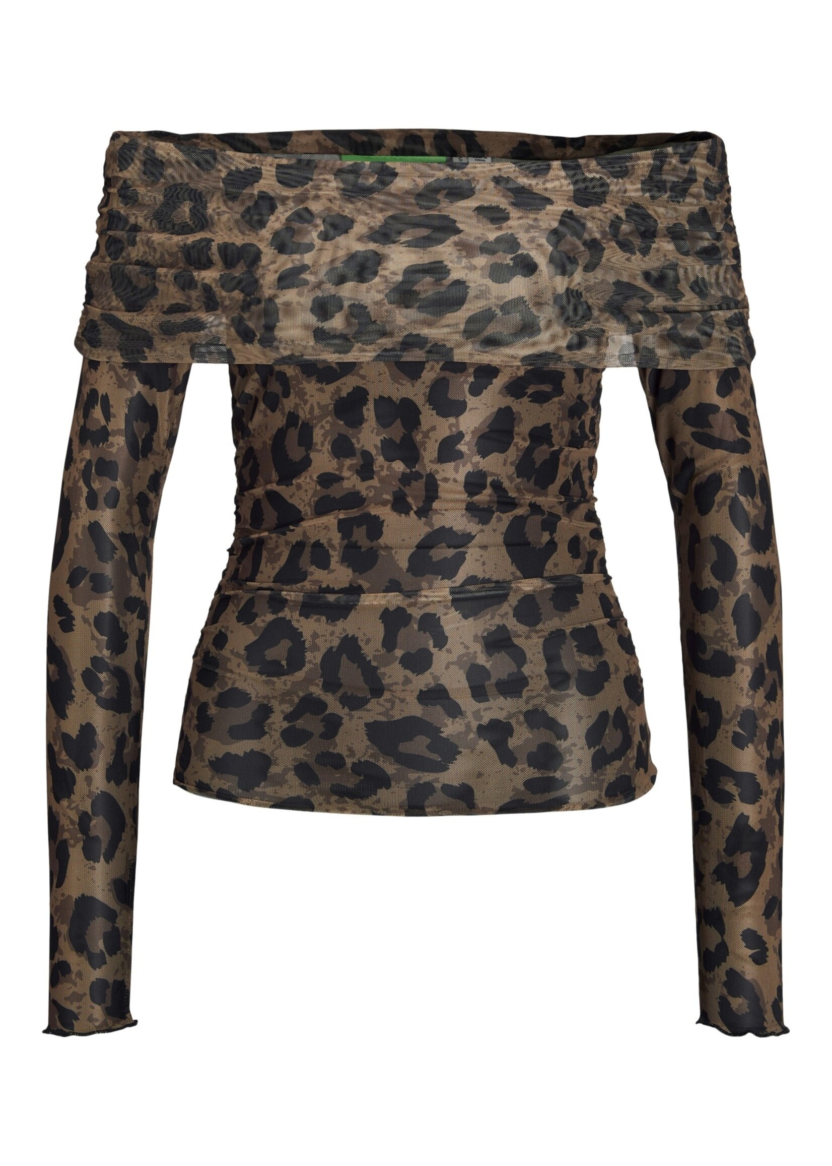 JJXX JXMINNA MESH OFF SHOULDER TOP - LEO