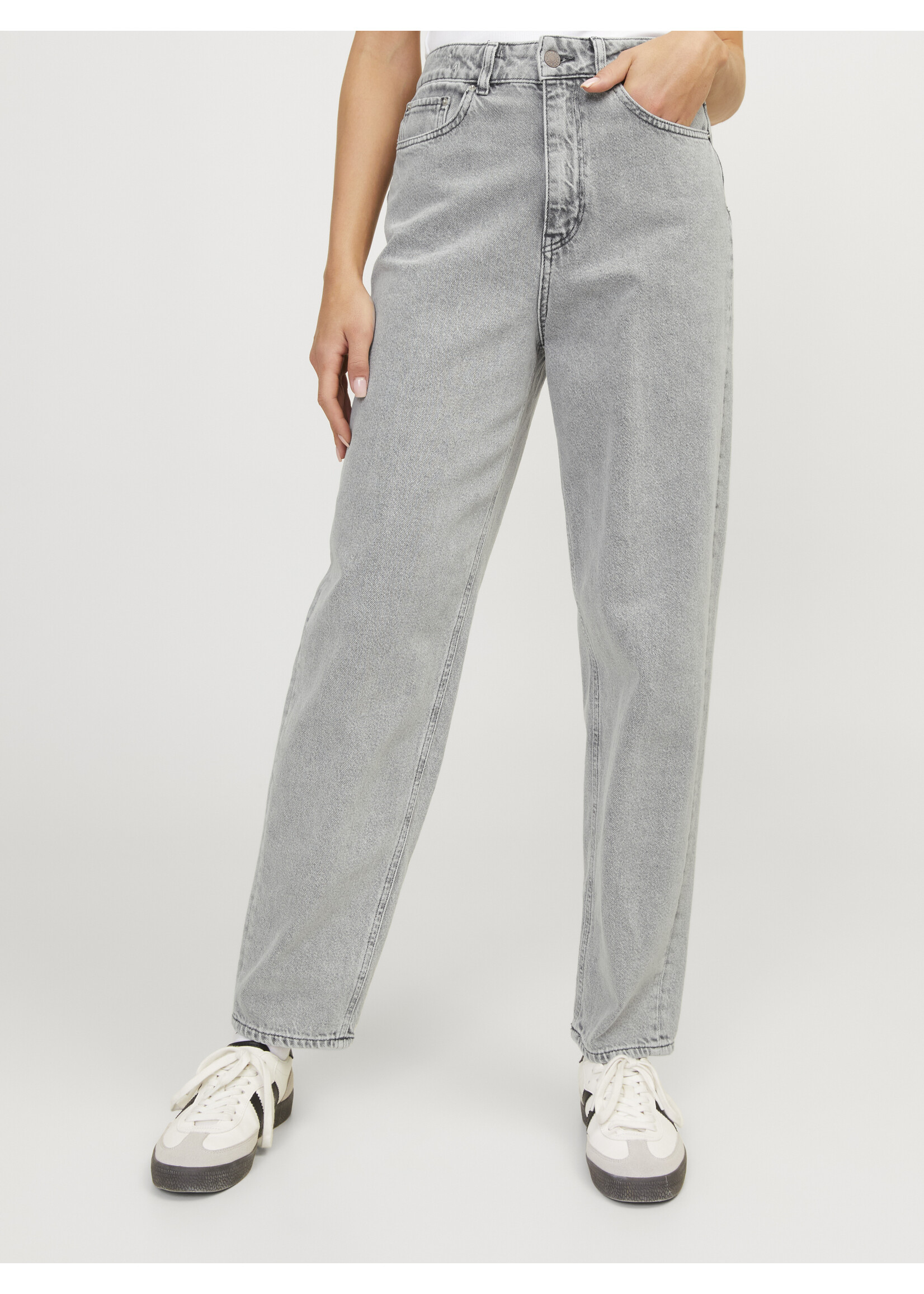JJXX JXLISBON MOM JEANS R4040 - LIGHT GREY DENIM