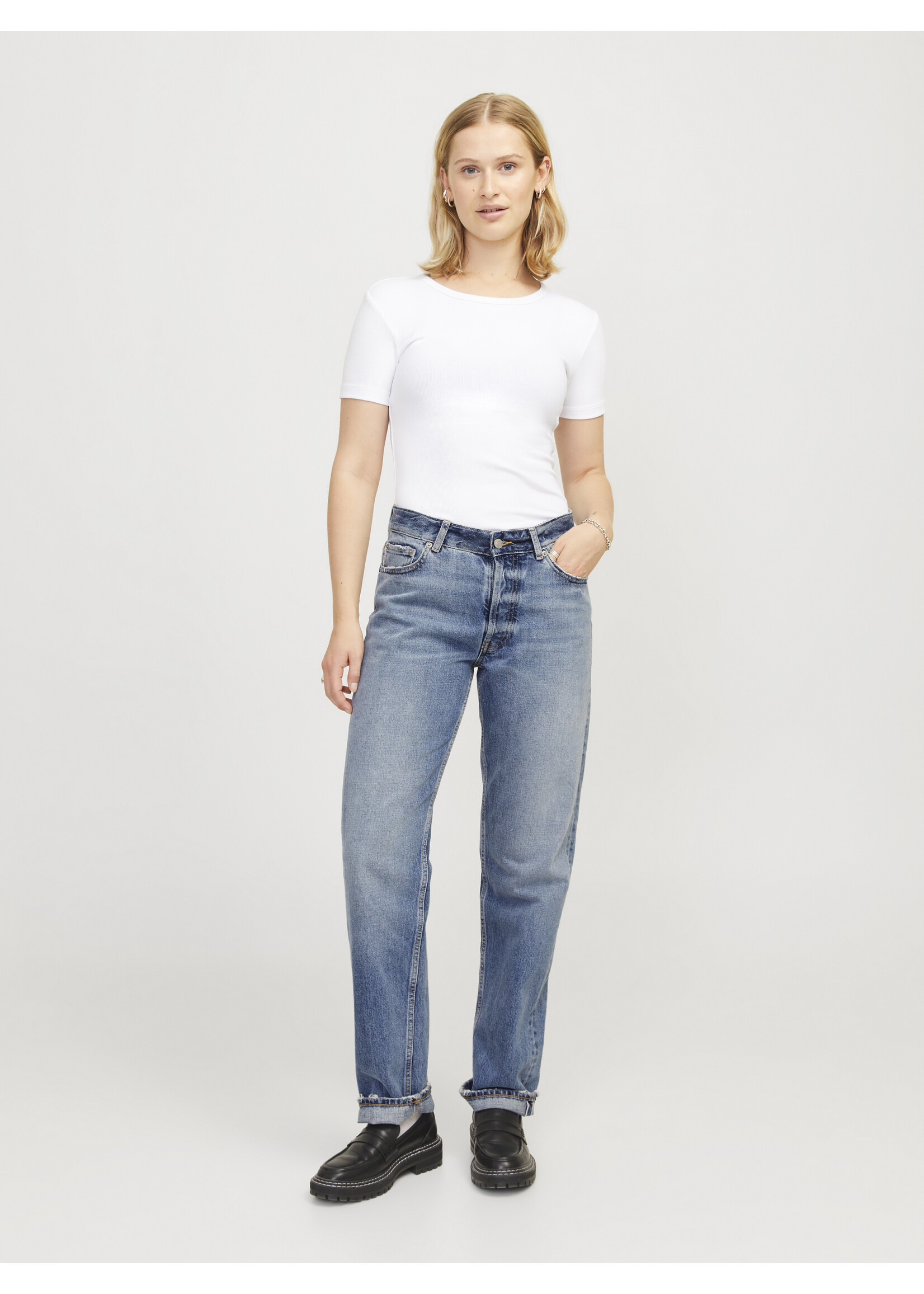 JXSEOUL  STRAIGHT FIT SELV R3130 - MED BLUE